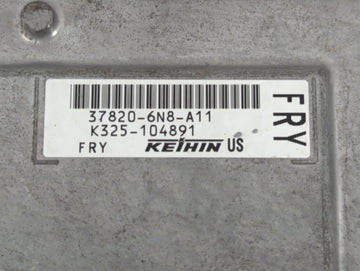 2020 Honda Hr-V PCM Engine Control Computer ECU ECM PCU OEM P/N:K325-104330 37820-6N8-A11 Fits OEM Used Auto Parts