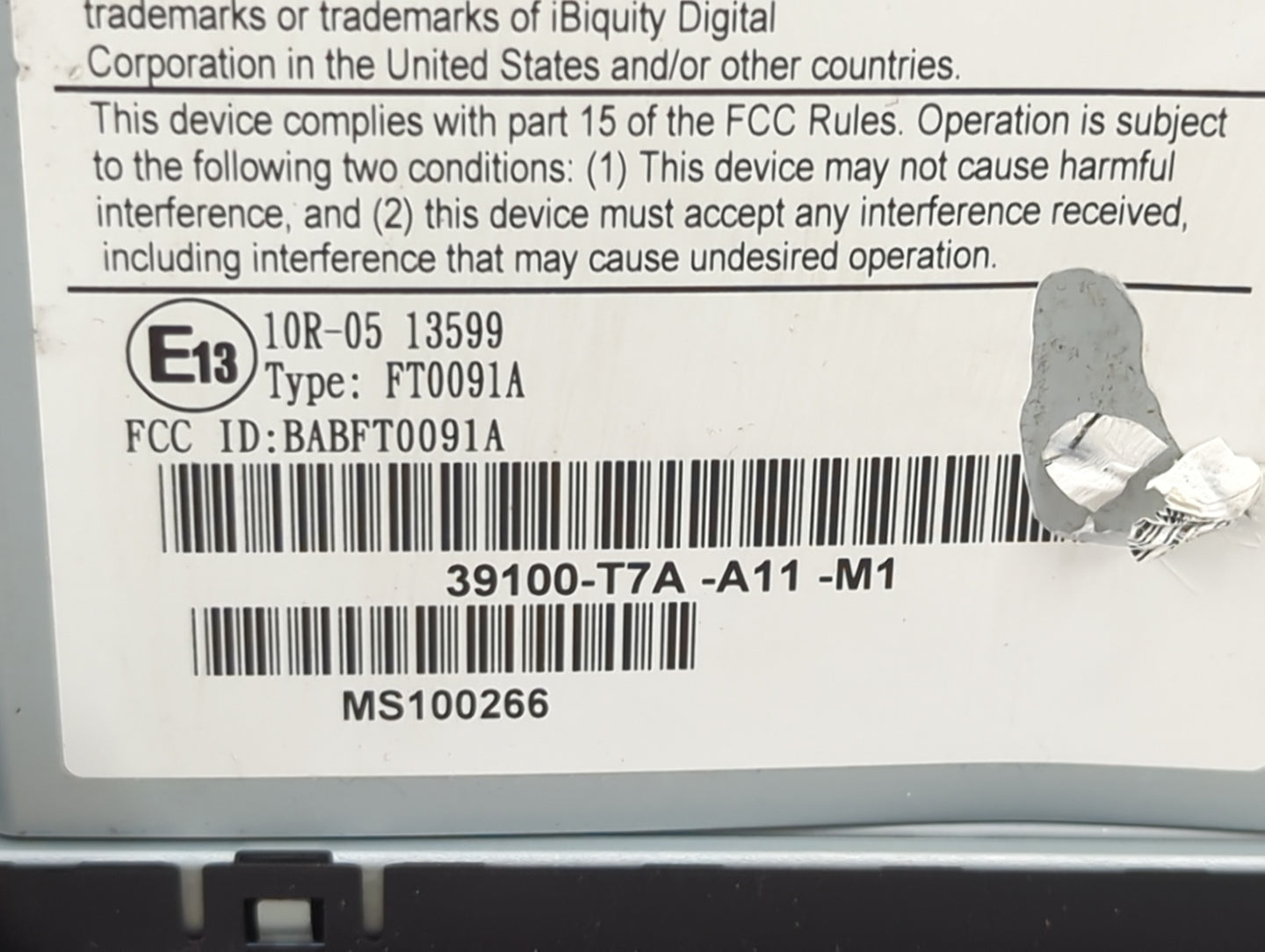 2020 Honda Hrv Information Display Screen - Oemusedautoparts1.com