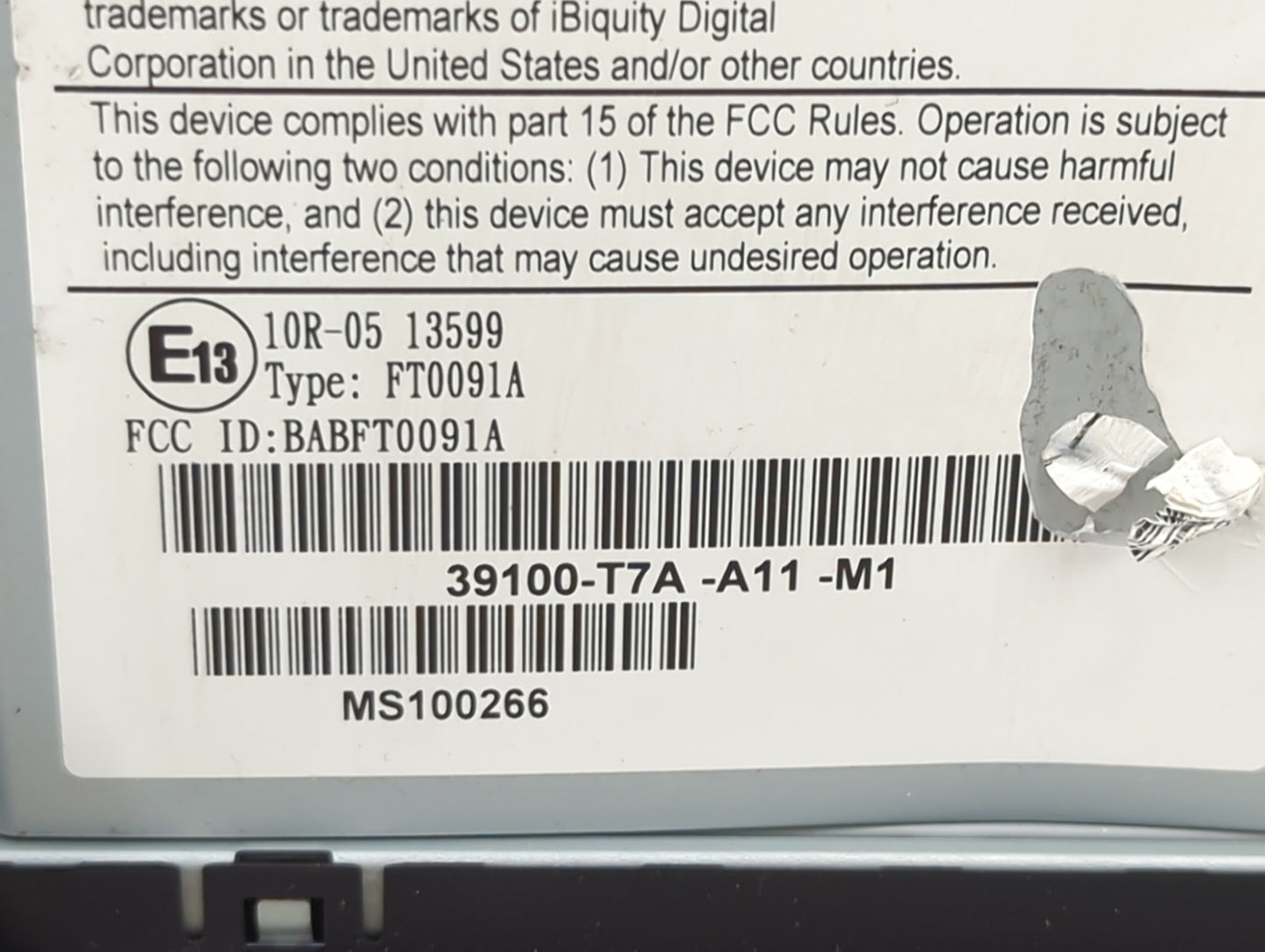 2020 Honda Hrv Information Display Screen - Oemusedautoparts1.com