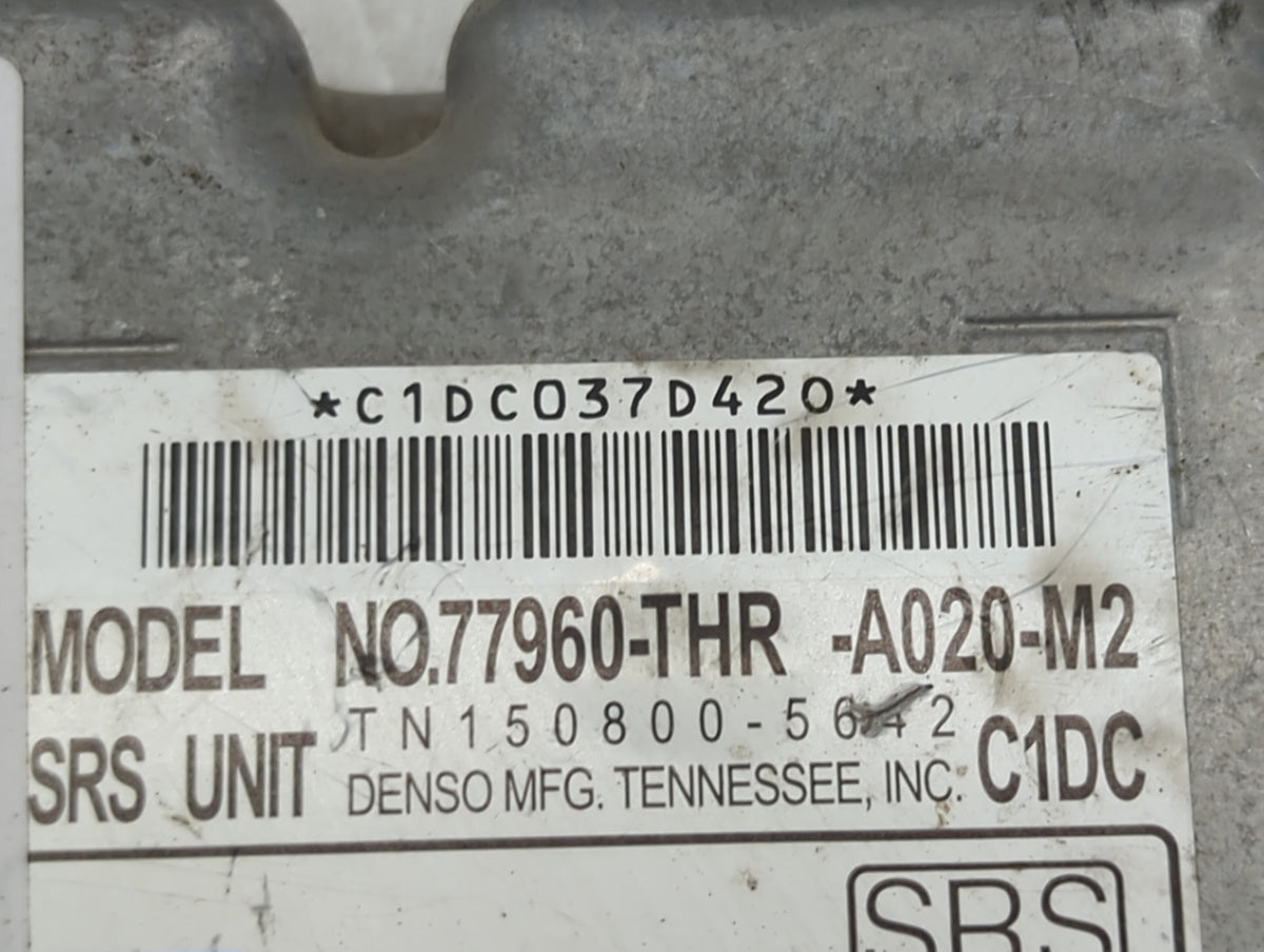 2020 Honda Odyssey Safety Restraint Srs Airbag Control Module - Oemusedautoparts1.com
