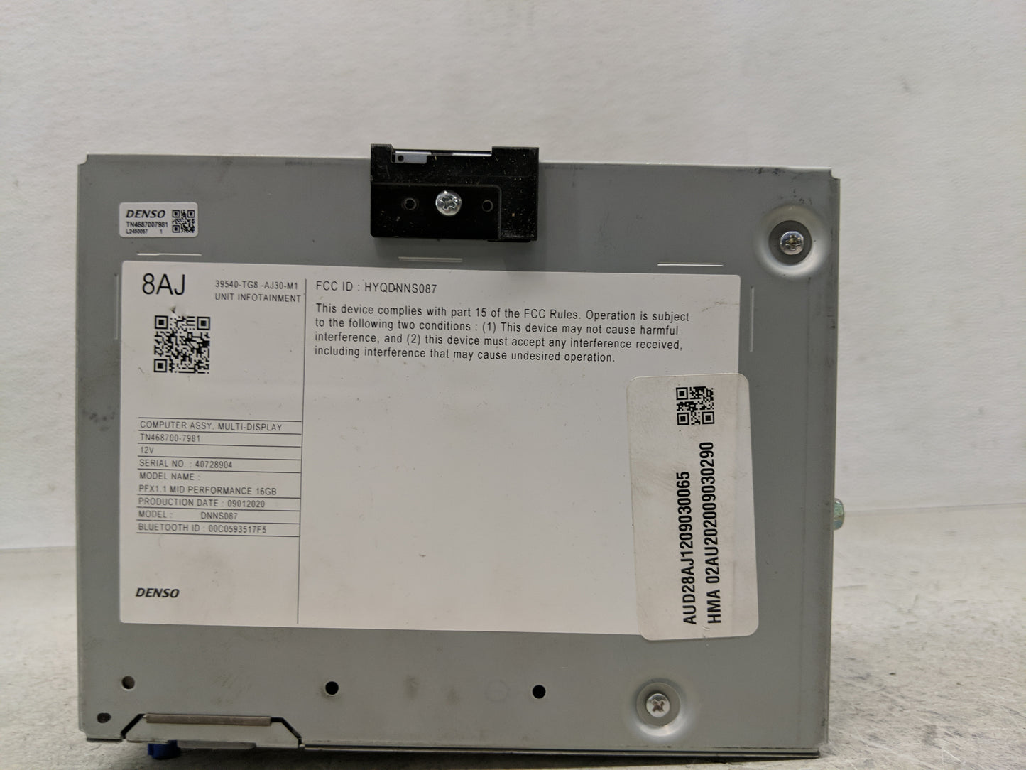 2019-2020 Honda Passport Radio AM FM Cd Player Receiver Replacement P/N:39540-TG8-AJ30-M1 Fits Fits 2019 2020 OEM Used Auto 