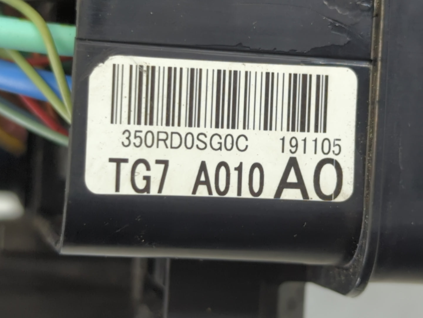 2020 Honda Passport Fusebox Fuse Box Panel Relay Module P/N:TG7 A010 A0 350RD0SG0C Fits OEM Used Auto Parts - Oemusedautopar