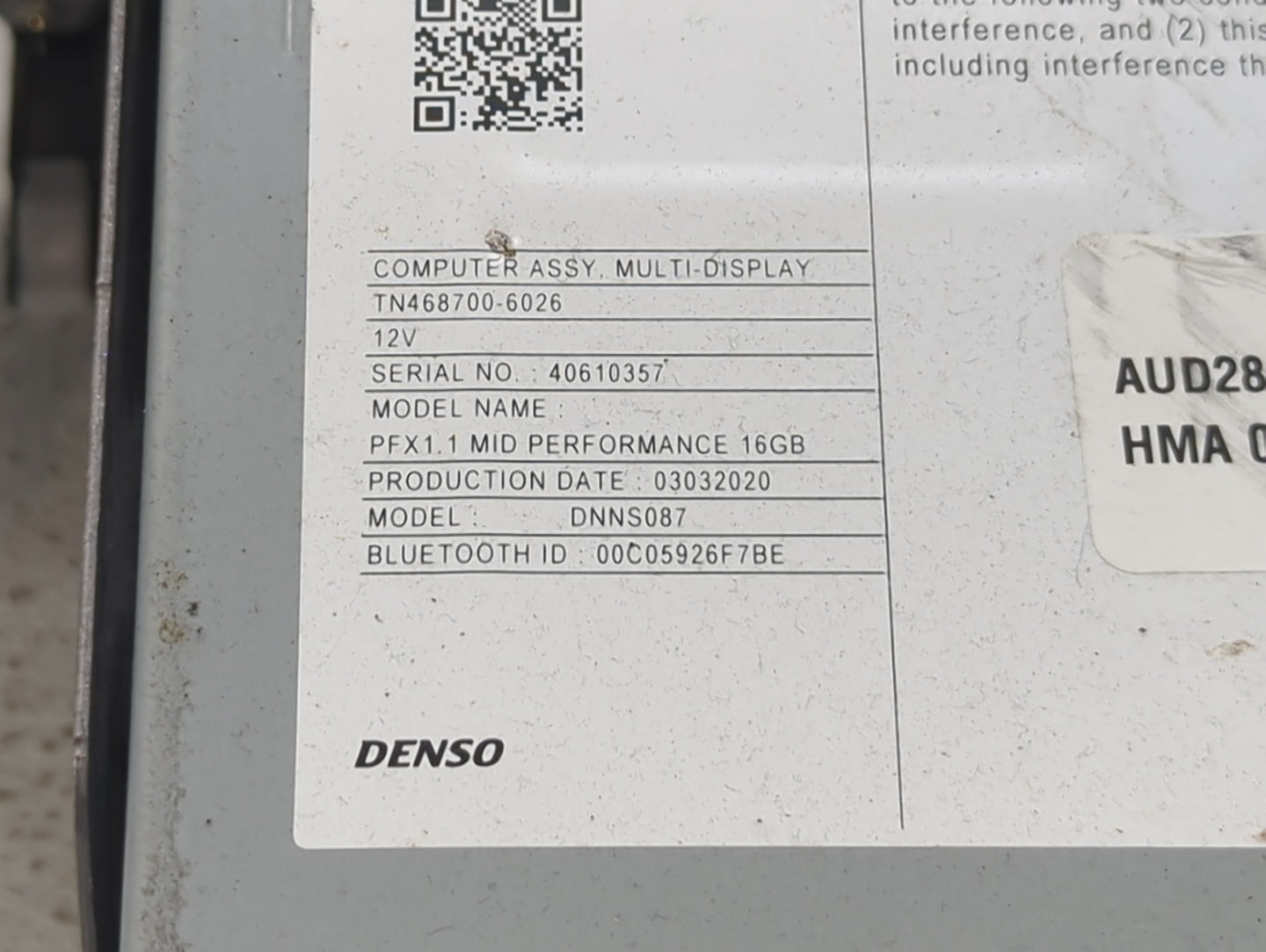 2020 Honda Pilot Information Display Screen - Oemusedautoparts1.com