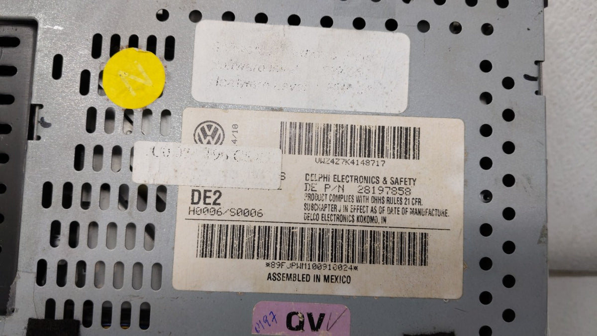 2016-2019 Honda Pilot Radio AM FM Cd Player Receiver Replacement P/N:28197858 Fits 2016 2017 2018 2019 OEM Used Auto Parts -