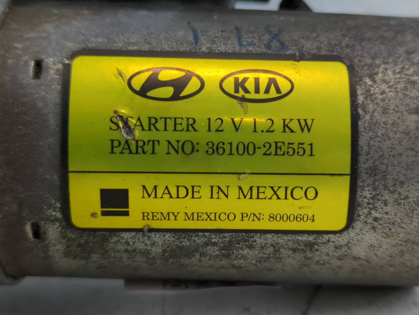 2014-2020 Hyundai Elantra Car Starter Motor Solenoid OEM P/N:36100-2E551 Fits Fits 2014 2015 2016 2017 2018 2019 2020 OEM Us