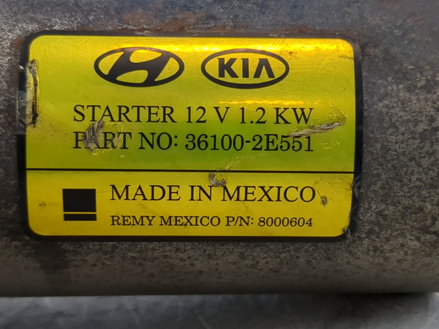 2014-2020 Hyundai Elantra Car Starter Motor Solenoid OEM P/N:36100-2E551 Fits Fits 2014 2015 2016 2017 2018 2019 2020 OEM Us