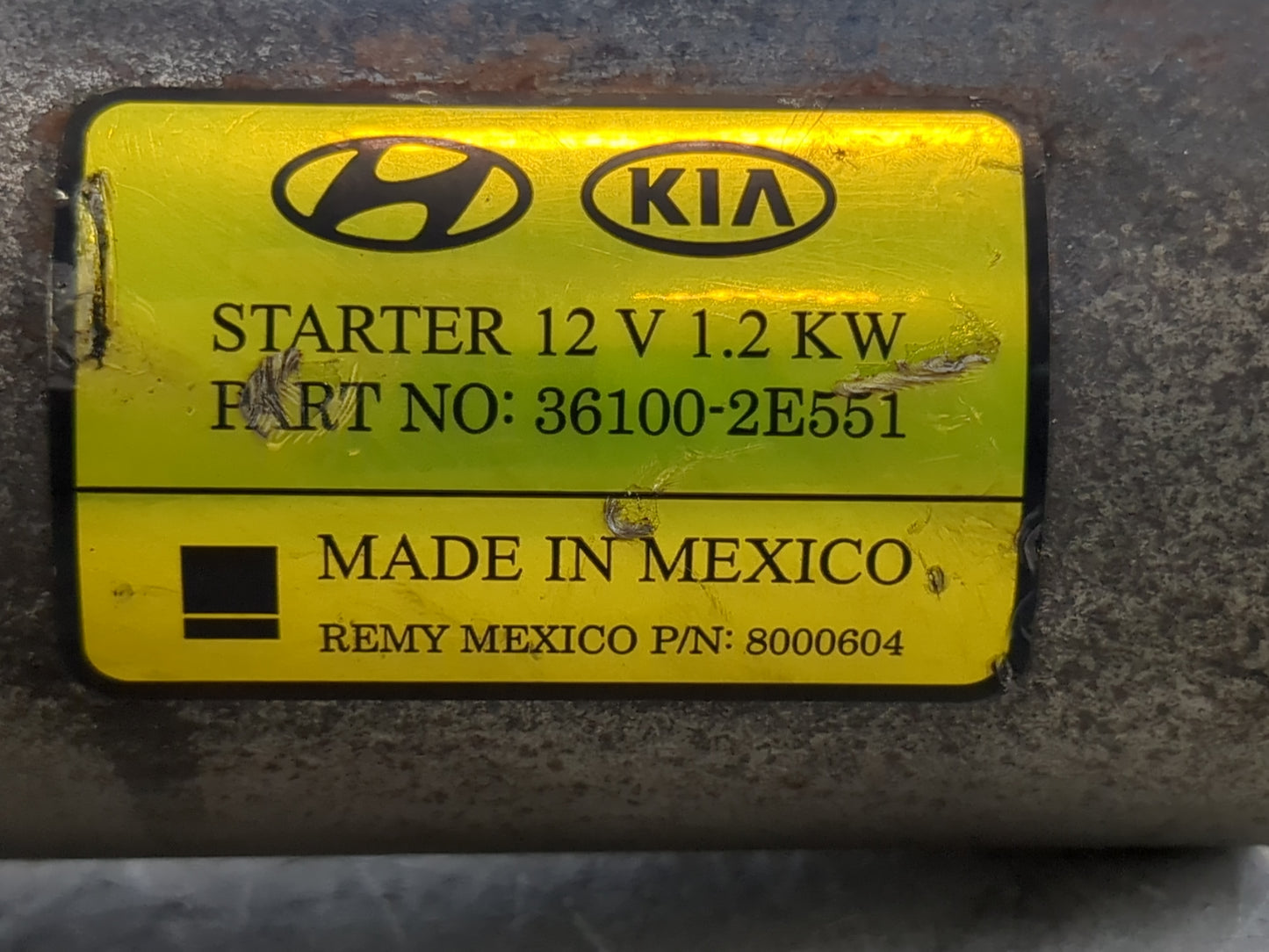 2014-2020 Hyundai Elantra Car Starter Motor Solenoid OEM P/N:36100-2E551 Fits Fits 2014 2015 2016 2017 2018 2019 2020 OEM Us