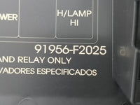 2019-2020 Hyundai Elantra Fusebox Fuse Box Panel Relay Module P/N:91956-F2025 Fits Fits 2019 2020 OEM Used Auto Parts - Oemu