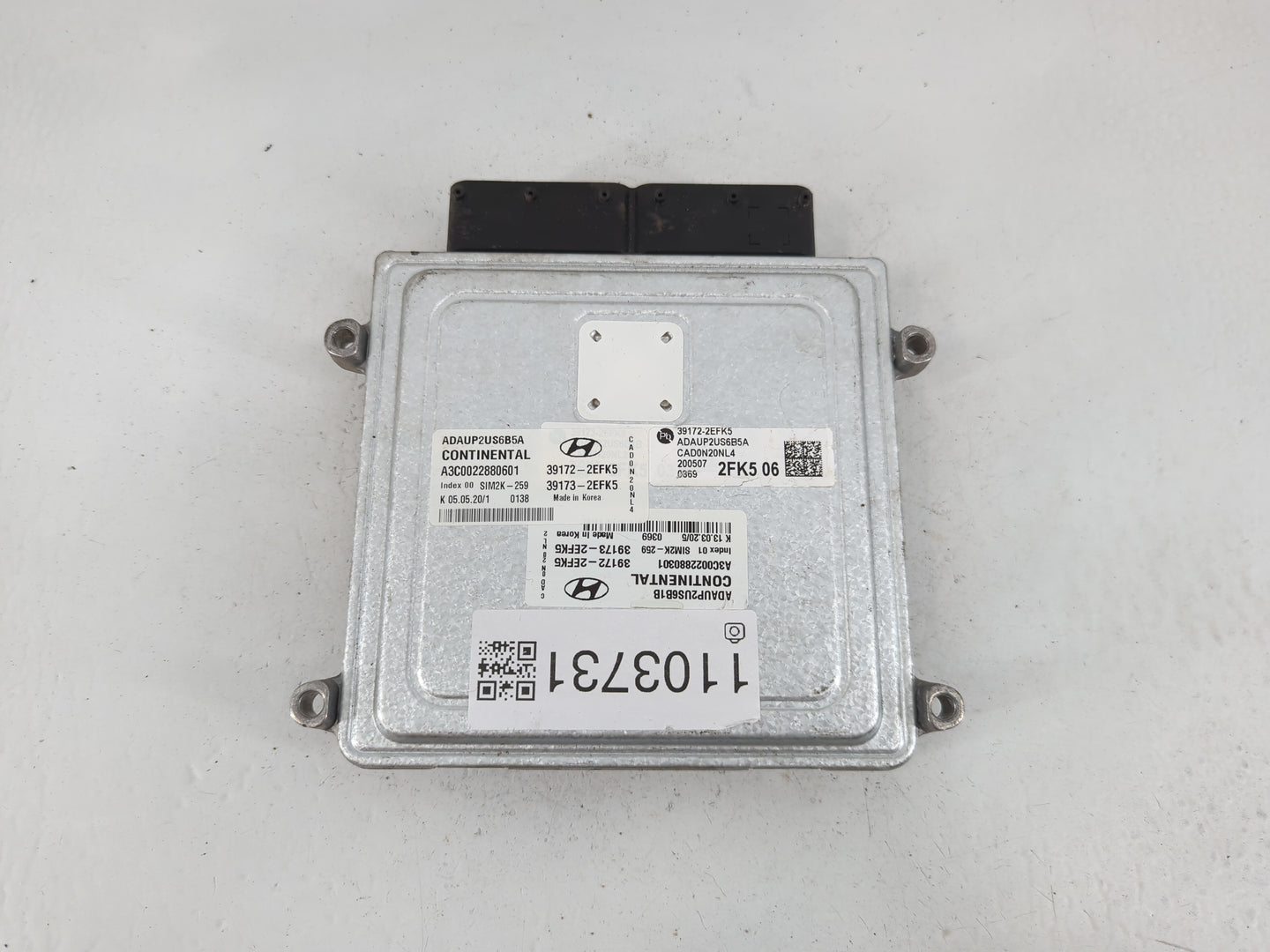 2020 Hyundai Elantra PCM Engine Control Computer ECU ECM PCU OEM P/N:39173-2EFK5 39172-2EFK5 Fits OEM Used Auto Parts - Oemu