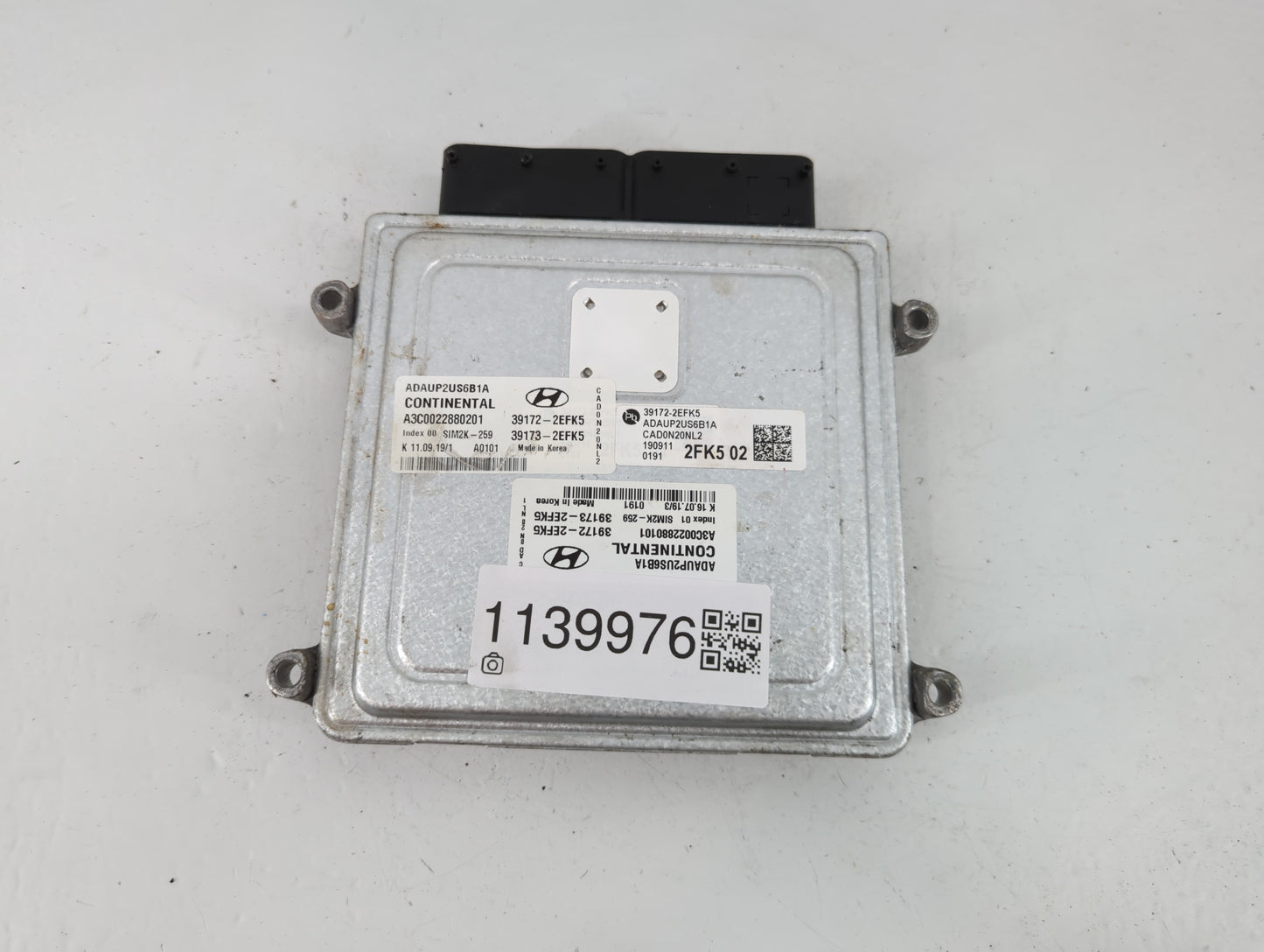 2018-2020 Hyundai Elantra PCM Engine Control Computer ECU ECM PCU OEM P/N:39172-2EFK5 39173-2EFK5 Fits Fits 2018 2019 2020 O