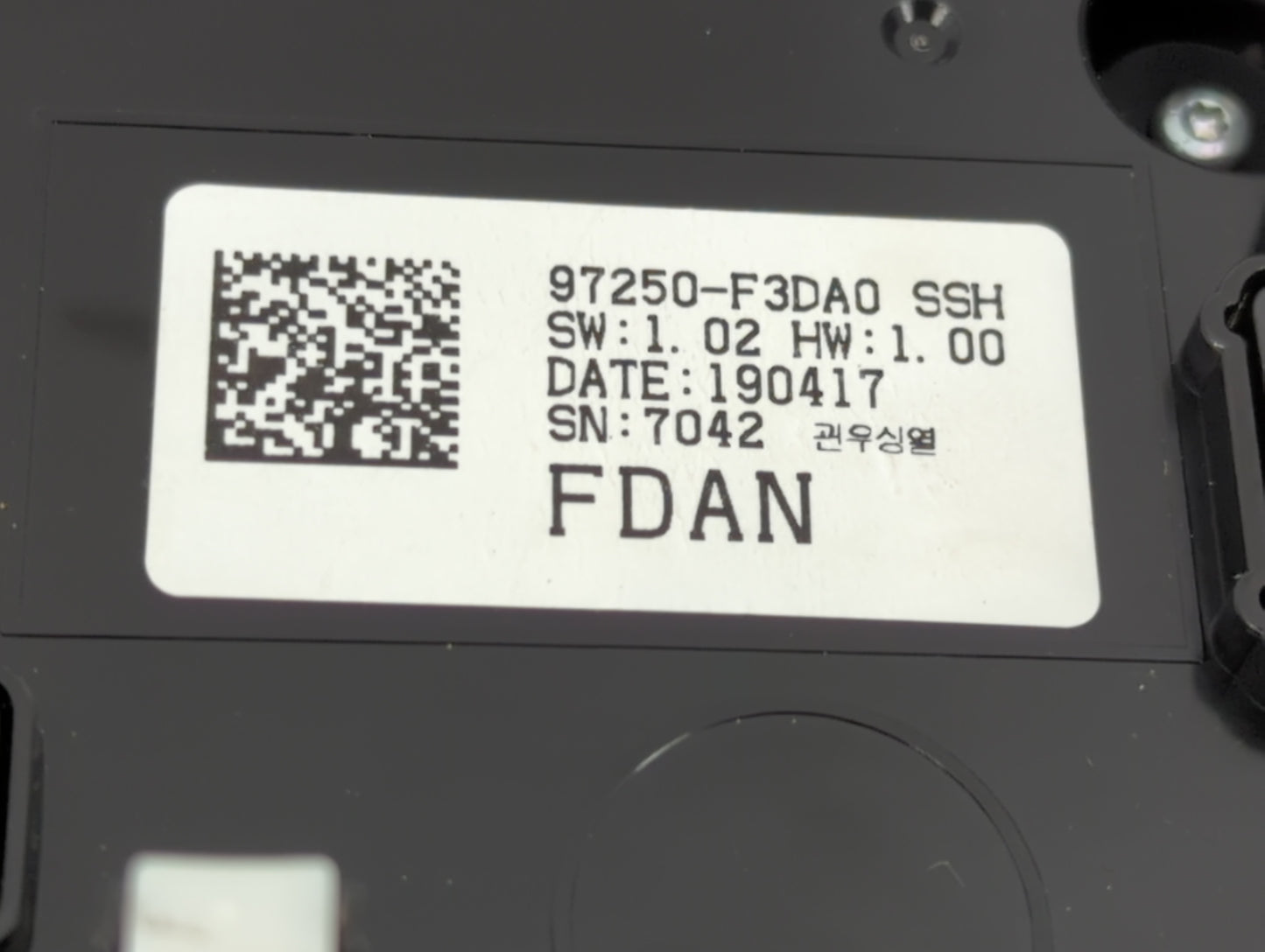 2019-2020 Hyundai Elantra Climate Control Module Temperature AC/Heater Replacement P/N:97250-F3DA0 Fits Fits 2019 2020 OEM U