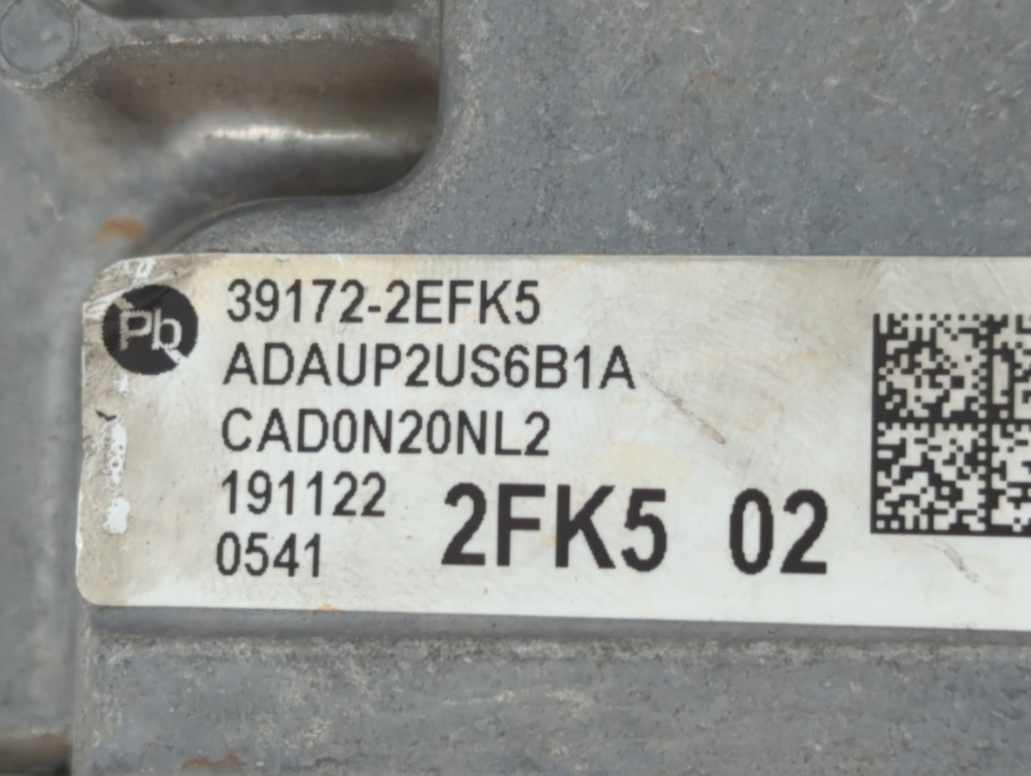 2020 Hyundai Elantra PCM Engine Control Computer ECU ECM PCU OEM P/N:ADAUP2US6B1A 39172-2EFK5 Fits OEM Used Auto Parts - Oem