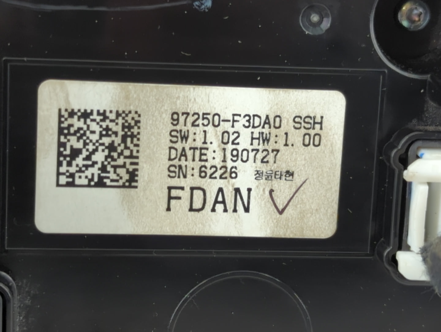 2019-2020 Hyundai Elantra Climate Control Module Temperature AC/Heater Replacement P/N:97250-F3DA0 Fits Fits 2019 2020 OEM U