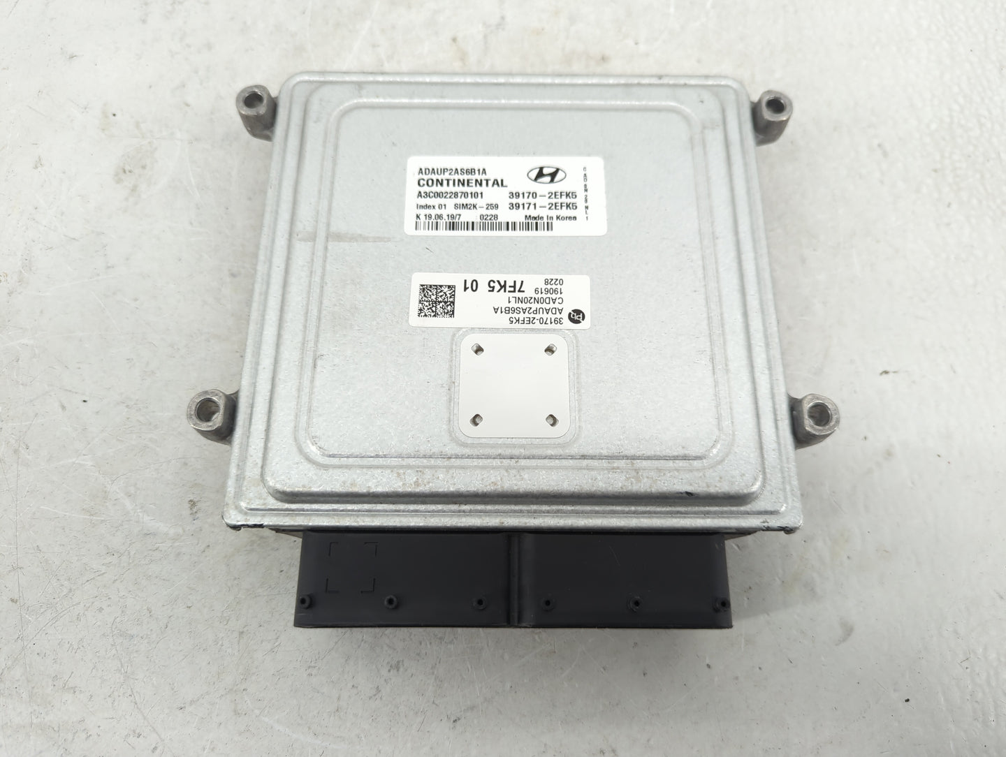2020 Hyundai Elantra PCM Engine Control Computer ECU ECM PCU OEM P/N:39171-2EFK5 39170-2EFEK5 Fits OEM Used Auto Parts - Oem