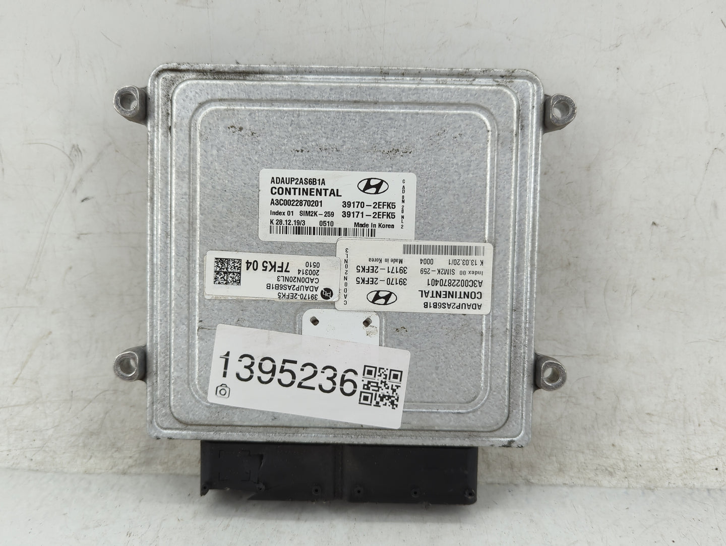 2020 Hyundai Elantra PCM Engine Control Computer ECU ECM PCU OEM P/N:39171-2EFK5 39170-2EFK5 Fits OEM Used Auto Parts - Oemu