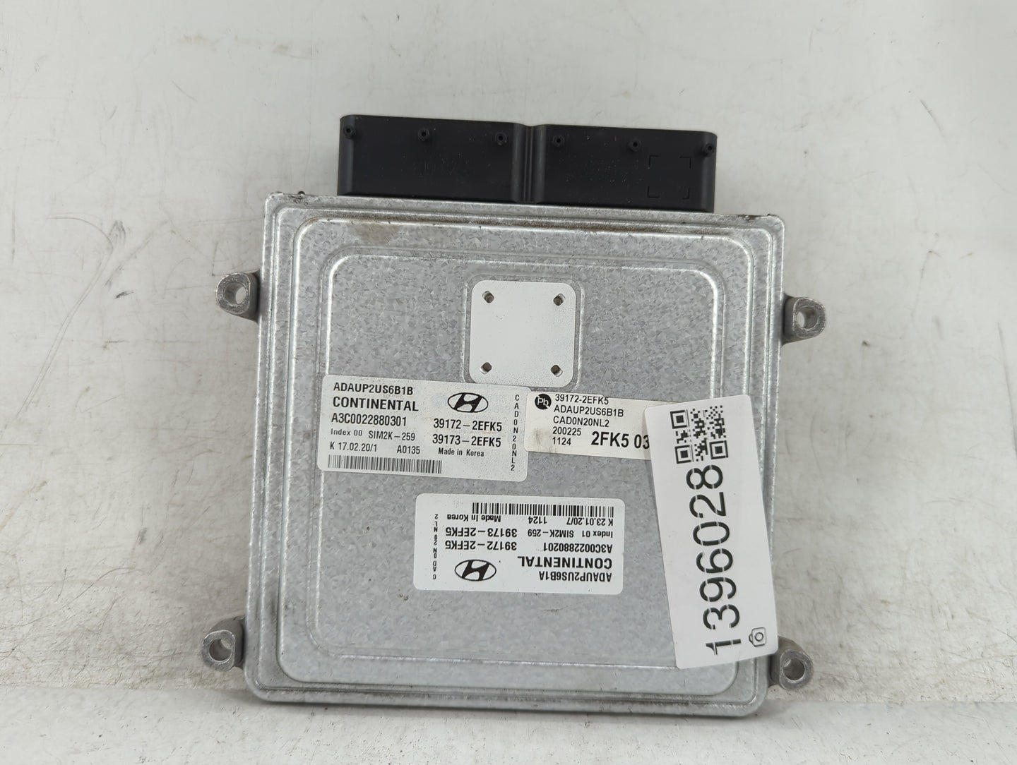 2020 Hyundai Elantra PCM Engine Control Computer ECU ECM PCU OEM P/N:39173-2EFK5 Fits OEM Used Auto Parts - Oemusedautoparts