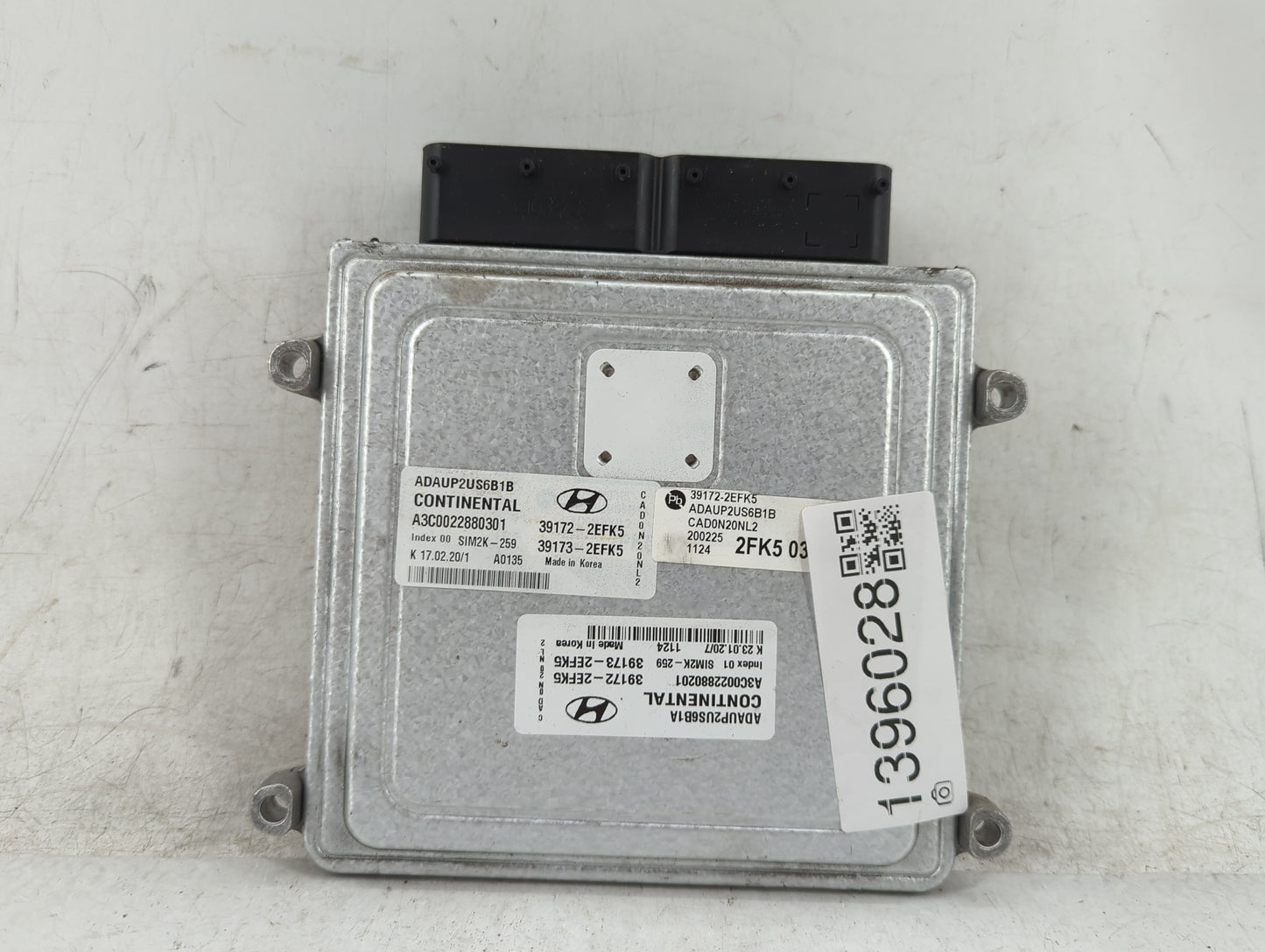 2020 Hyundai Elantra PCM Engine Control Computer ECU ECM PCU OEM P/N:39173-2EFK5 Fits OEM Used Auto Parts - Oemusedautoparts