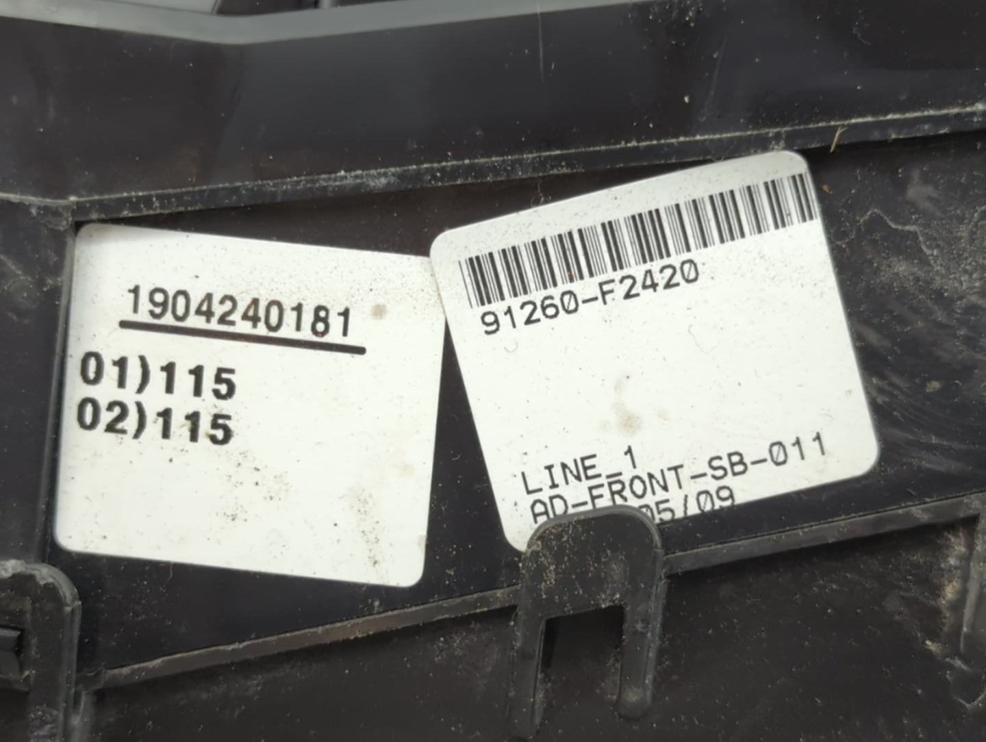 2019-2020 Hyundai Elantra Fusebox Fuse Box Panel Relay Module P/N:91260-F2420 Fits Fits 2019 2020 OEM Used Auto Parts - Oemu