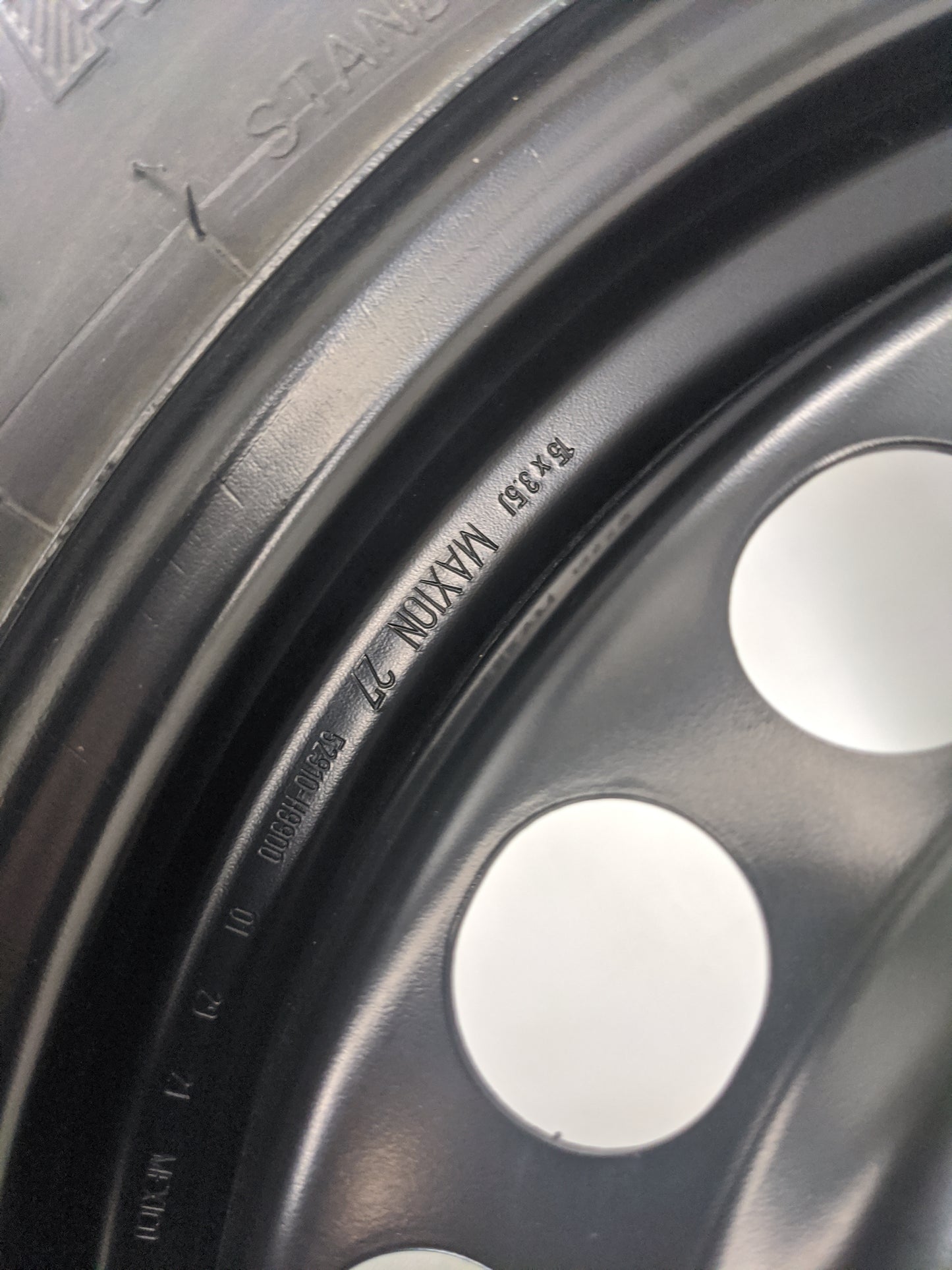 2011-2022 Hyundai Elantra Spare Donut Tire Wheel Rim Oem 1420883 - Oemusedautoparts1.com