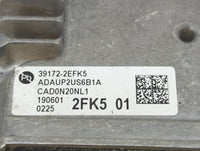 2020 Hyundai Elantra PCM Engine Control Computer ECU ECM PCU OEM P/N:0225 2FK5 01 CAD0N20NL1, , ADAUP2US6B1A,, 39172-2EFK5 F