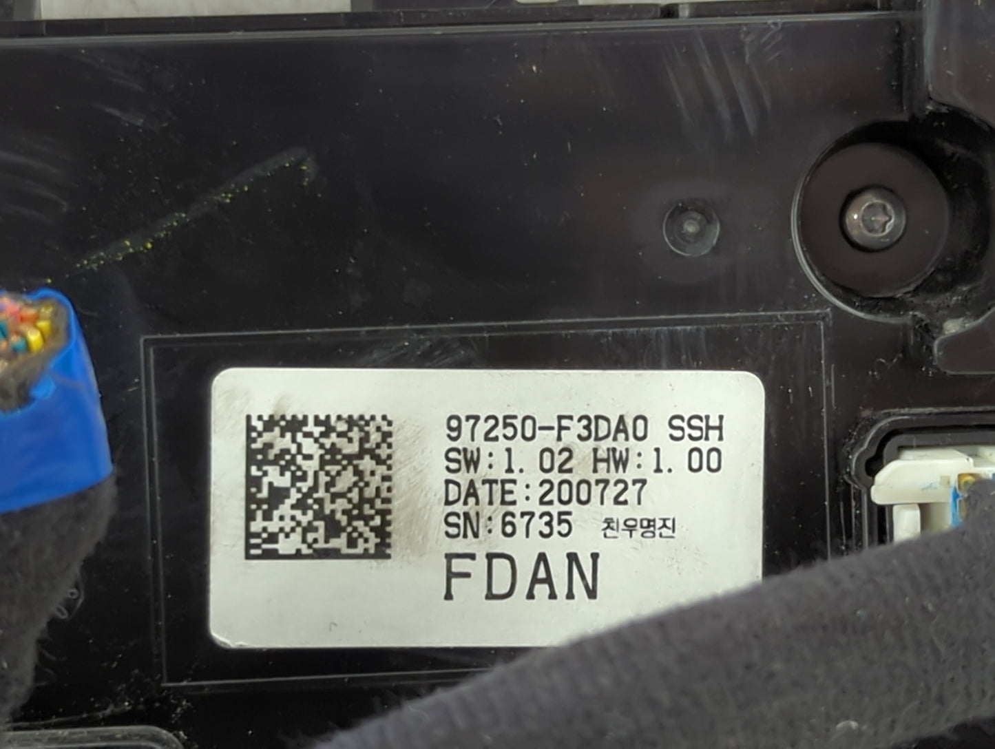 2019-2020 Hyundai Elantra Climate Control Module Temperature AC/Heater Replacement P/N:97250-F3DA0 Fits Fits 2019 2020 OEM U