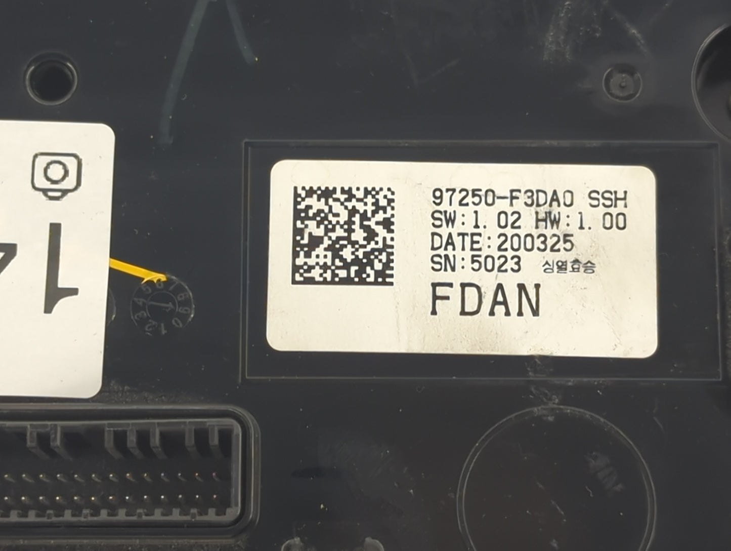 2019-2020 Hyundai Elantra Climate Control Module Temperature AC/Heater Replacement P/N:97250-F3DA0 97250-F2XXX Fits Fits 201