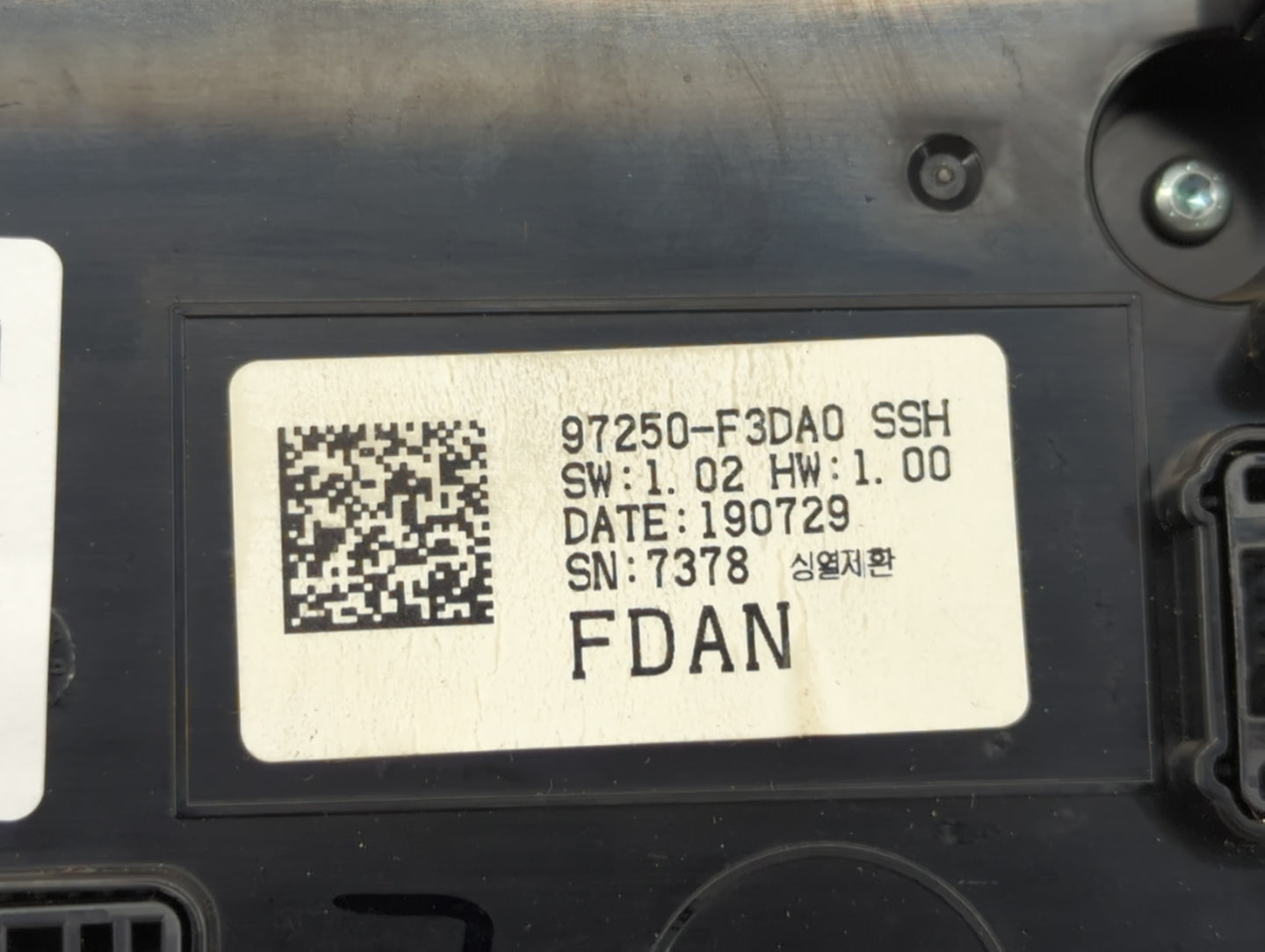 2019-2020 Hyundai Elantra Climate Control Module Temperature AC/Heater Replacement P/N:97250-F3DA0 Fits Fits 2019 2020 OEM U