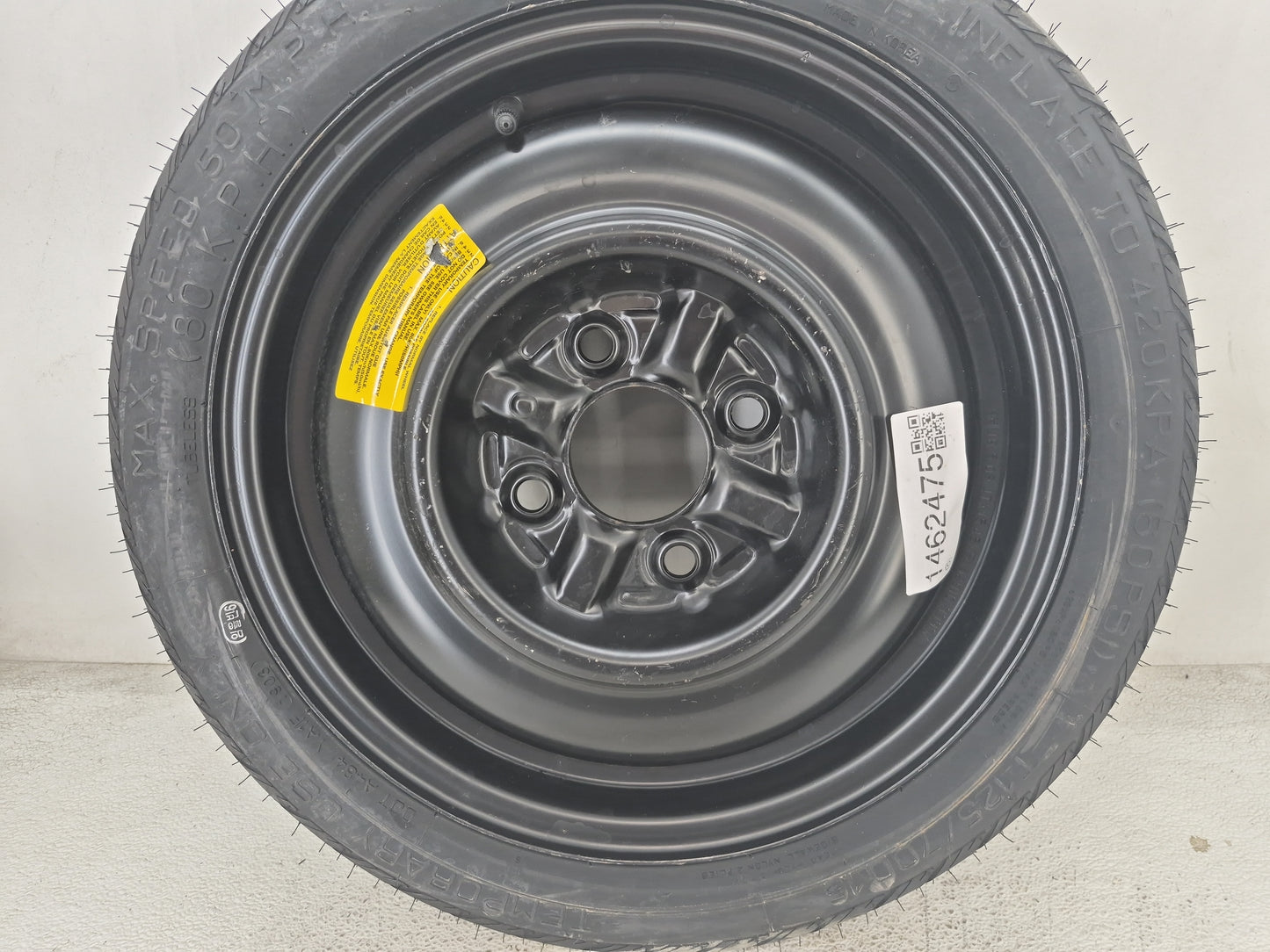 2011-2022 Hyundai Elantra Spare Donut Tire Wheel Rim Oem 1462475 - Oemusedautoparts1.com
