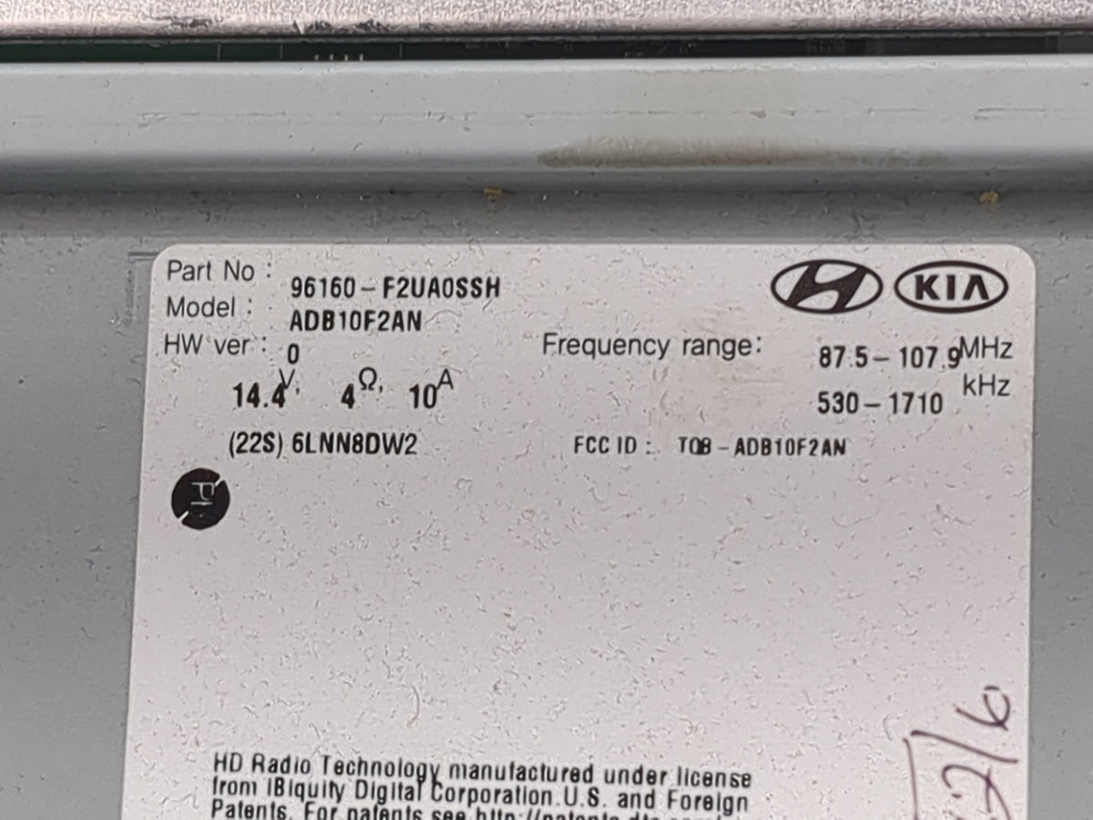 2020 Hyundai Elantra Information Radio Display Screen 1469711 - Oemusedautoparts1.com