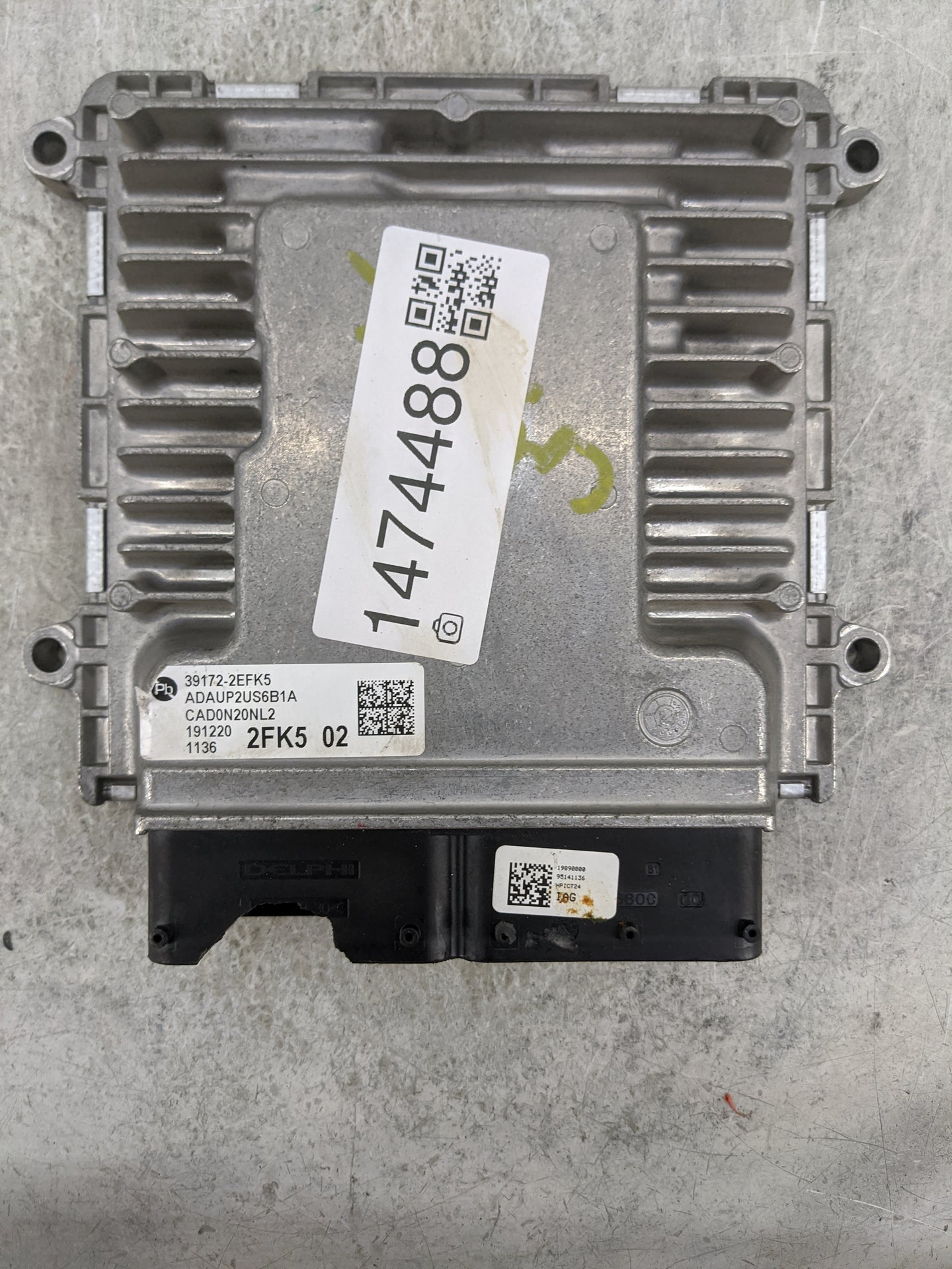 2020 Hyundai Elantra PCM Engine Control Computer ECU ECM PCU OEM P/N:39172-2EFK5 ADAUP2US6B1A, 39173-2EFK5 Fits OEM Used Aut