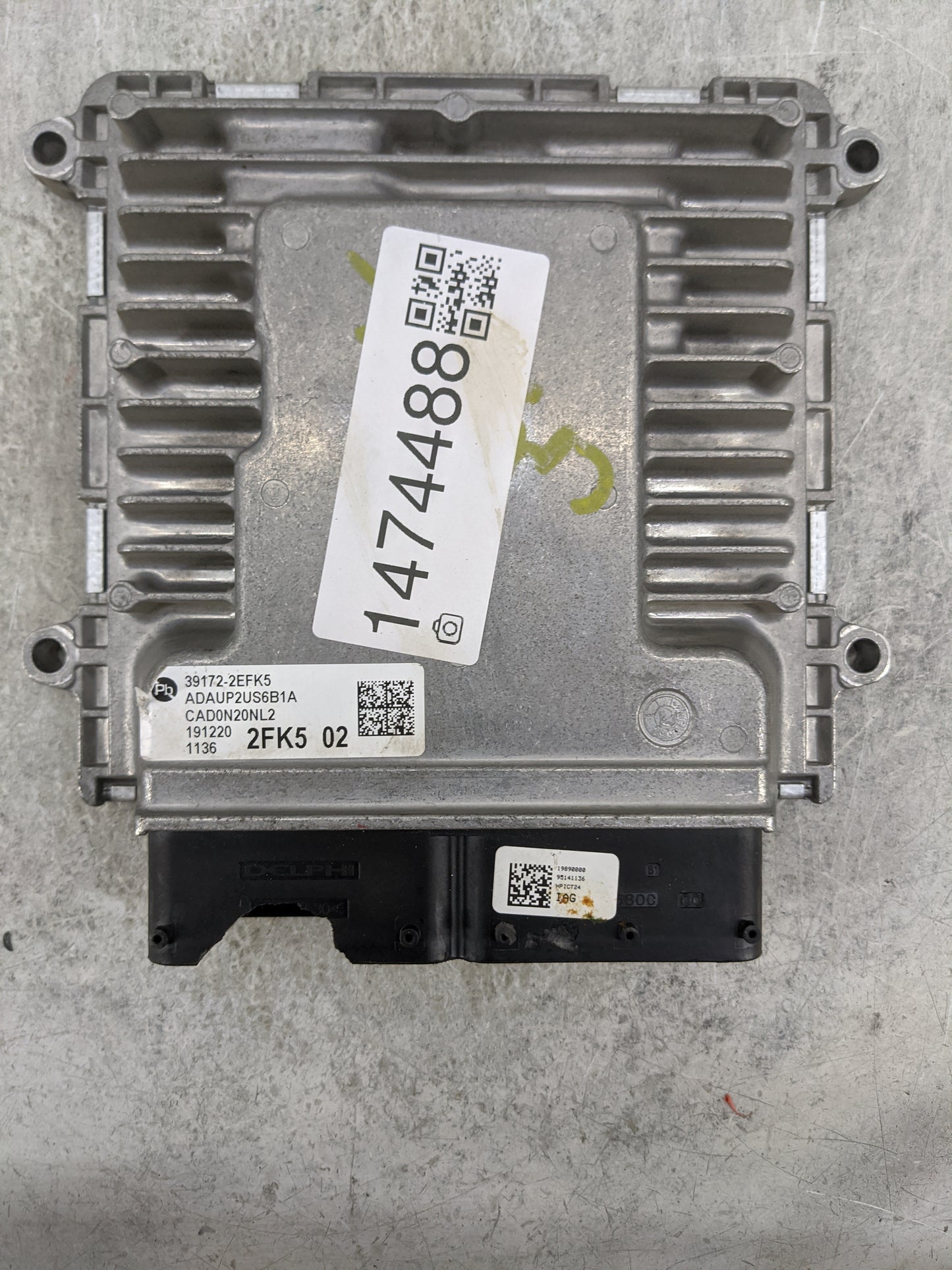 2020 Hyundai Elantra PCM Engine Control Computer ECU ECM PCU OEM P/N:39172-2EFK5 ADAUP2US6B1A, 39173-2EFK5 Fits OEM Used Aut