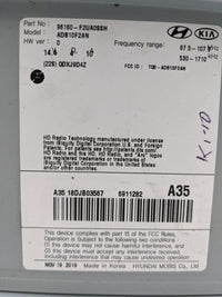 2019-2020 Hyundai Elantra Radio AM FM Cd Player Receiver Replacement P/N:96160-F2UA0SSH ADB10F2AN Fits Fits 2019 2020 OEM Us