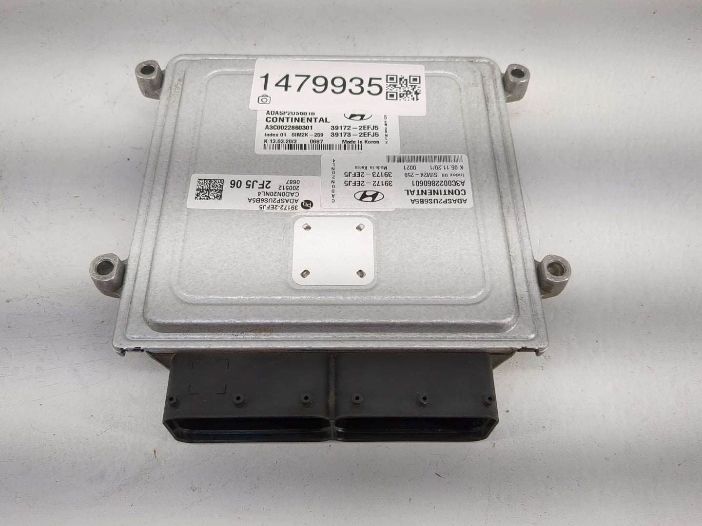 2020 Hyundai Elantra PCM Engine Control Computer ECU ECM PCU OEM P/N:39172-2EFJ5 39173-2EFJ5, ADASP2US6B5A, A3C0022860301 Fi