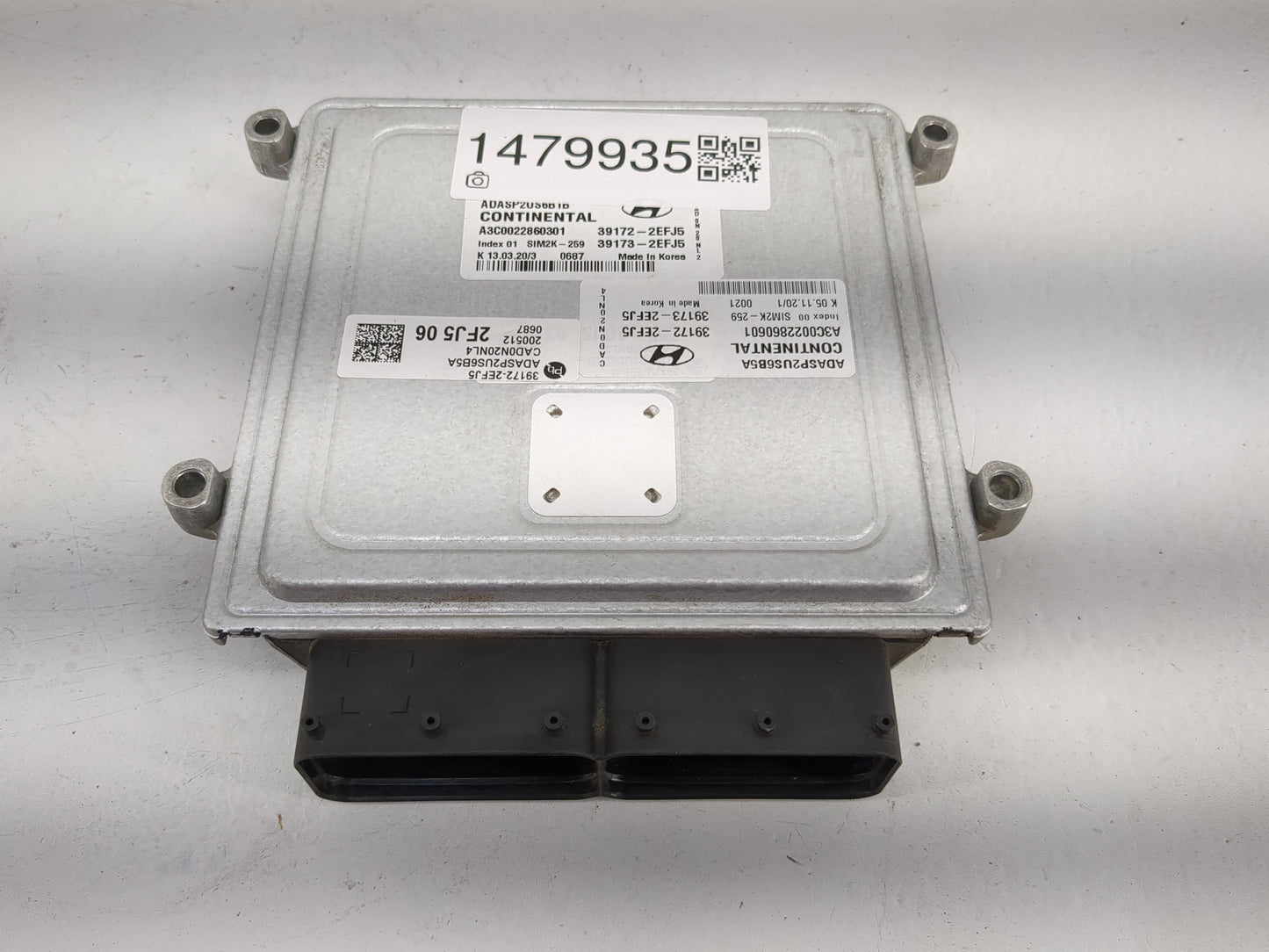 2020 Hyundai Elantra PCM Engine Control Computer ECU ECM PCU OEM P/N:39172-2EFJ5 39173-2EFJ5, ADASP2US6B5A, A3C0022860301 Fi