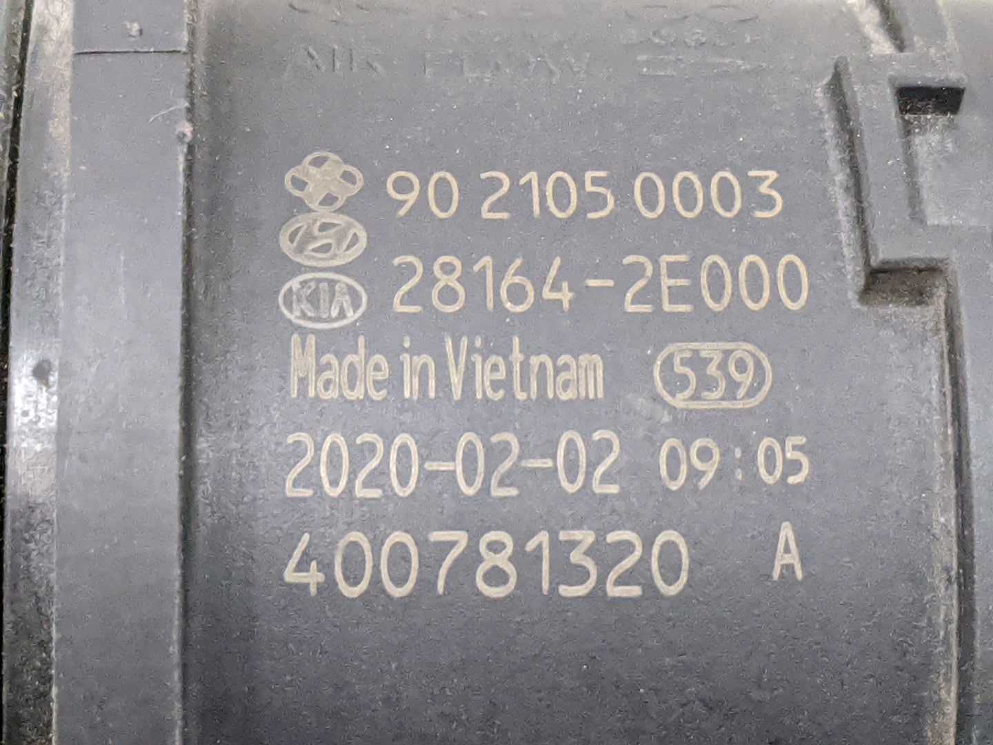 2020 Hyundai Elantra Mass Air Flow Meter Maf 1485902 - Oemusedautoparts1.com