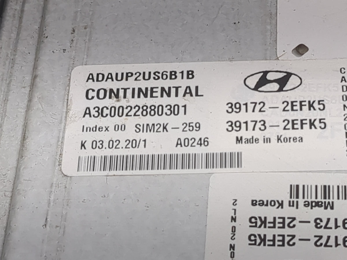 2020 Hyundai Elantra PCM Engine Control Computer ECU ECM PCU OEM P/N:39172-2EFK5 39173-2EFK5, ADAUP2US6B1B, A3C0022880301 OE