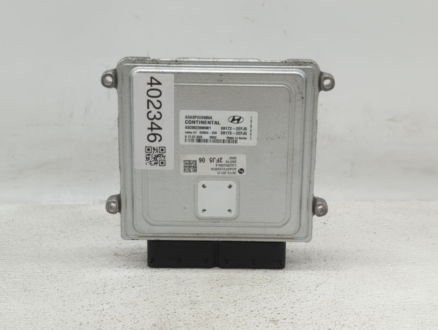 2020 Hyundai Elantra PCM Engine Control Computer ECU ECM PCU OEM P/N:39172-2EFJ5 39172-2EFK5, 39173-2EFK5 Fits OEM Used Auto