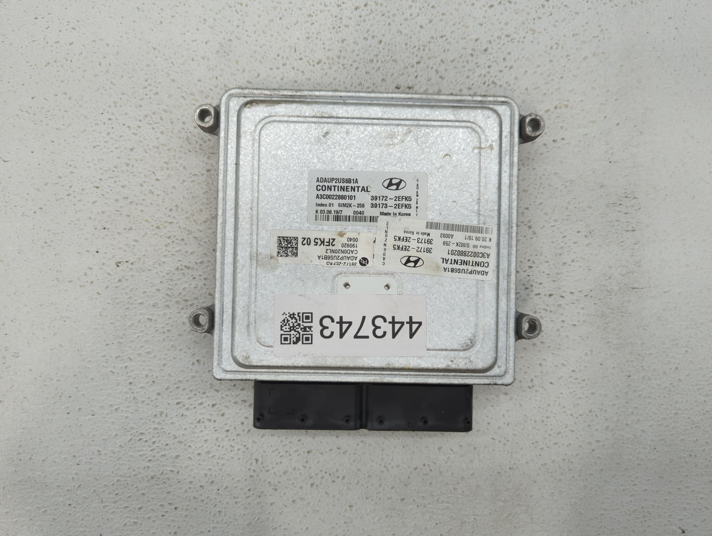 2020 Hyundai Elantra PCM Engine Control Computer ECU ECM PCU OEM P/N:39173-2EFK5 39172-2EFK5, 39173-2EFJ5, 39172-2EFJ5 Fits 