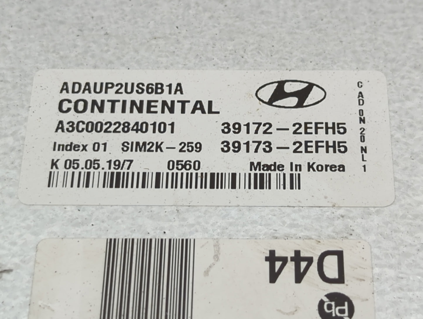 2020 Hyundai Elantra PCM Engine Control Computer ECU ECM PCU OEM P/N:39173-2EFH5 39172-2EFH5, 39170-2EFH5, 39171-2EFH5 Fits 