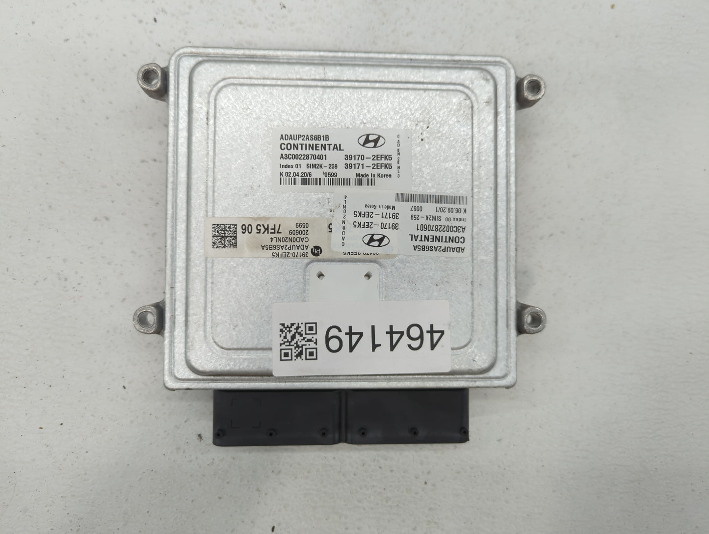 2020 Hyundai Elantra PCM Engine Control Computer ECU ECM PCU OEM P/N:39173-2EFK5 39172-2EFK5, 39173-2EFJ5, 39172-2EFJ5 Fits 