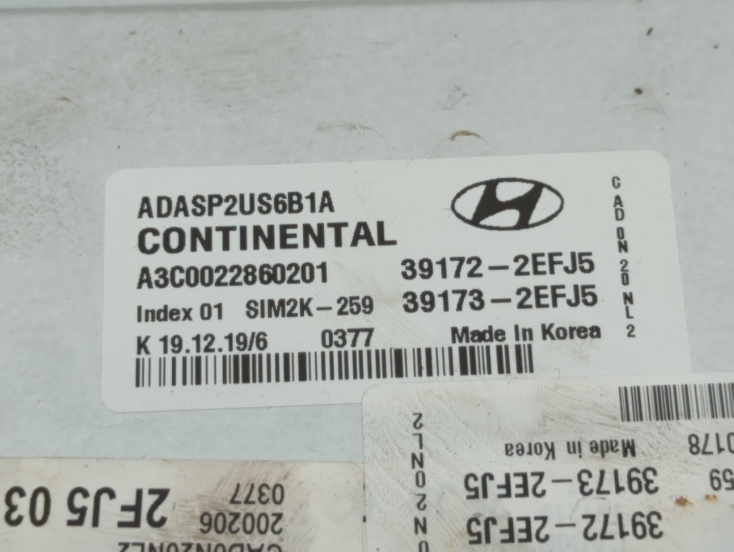 2020 Hyundai Elantra PCM Engine Control Computer ECU ECM PCU OEM P/N:39173-2EFJ5 39172-2EFJ5, 39172-2EFK5, 39173-2EFK5 Fits 