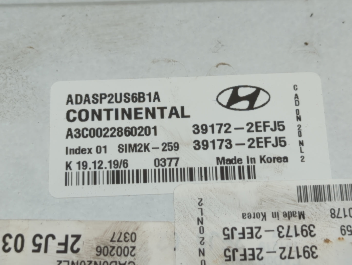 2020 Hyundai Elantra PCM Engine Control Computer ECU ECM PCU OEM P/N:39173-2EFJ5 39172-2EFJ5, 39172-2EFK5, 39173-2EFK5 Fits 