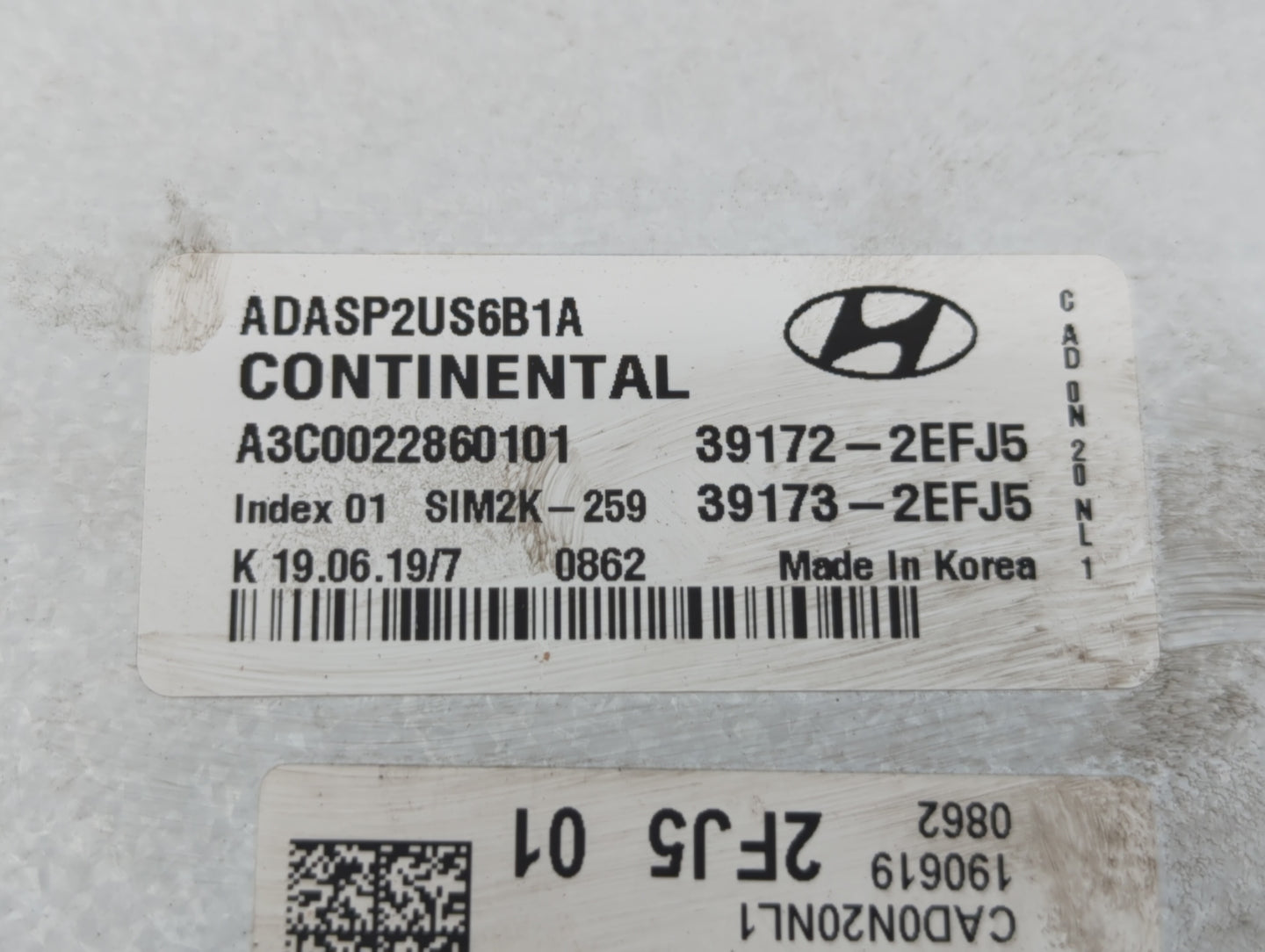2020 Hyundai Elantra PCM Engine Control Computer ECU ECM PCU OEM P/N:39173-2EFJ5 39172-2EFJ5, 39172-2EFK5, 39173-2EFK5 Fits 