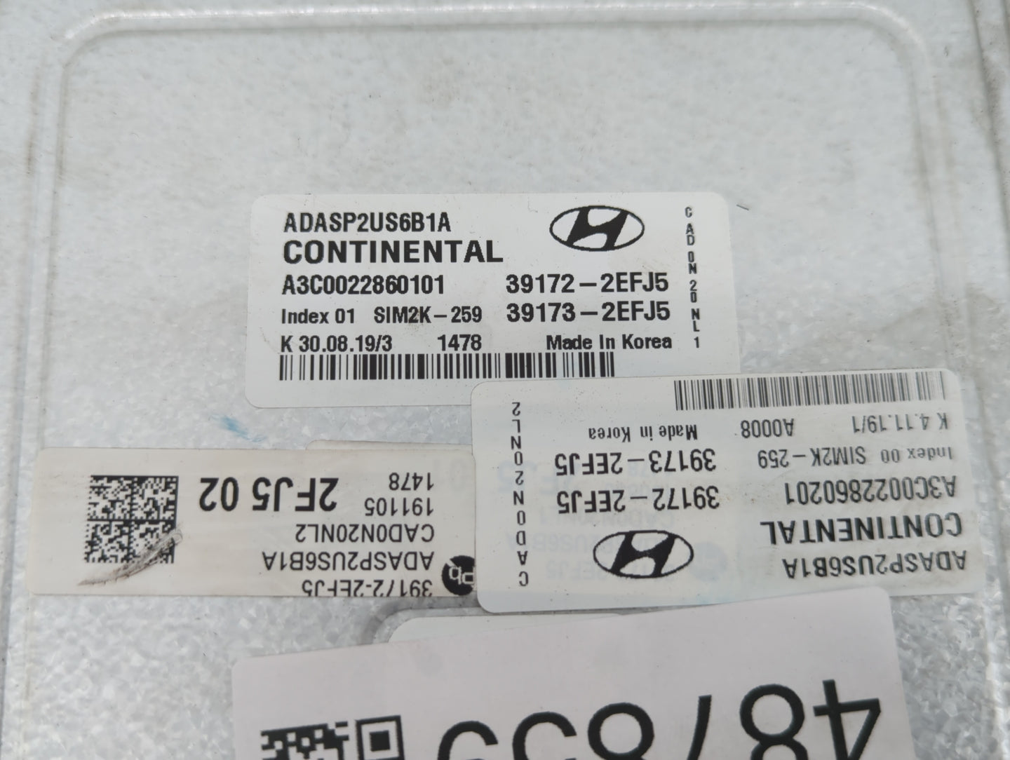 2020 Hyundai Elantra PCM Engine Control Computer ECU ECM PCU OEM P/N:39173-2EFJ5 39172-2EFJ5, 39172-2EFK5, 39173-2EFK5 Fits 