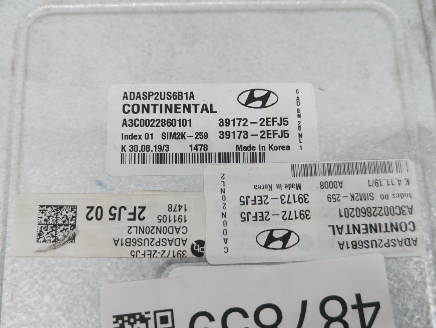 2020 Hyundai Elantra PCM Engine Control Computer ECU ECM PCU OEM P/N:39173-2EFJ5 39172-2EFJ5, 39172-2EFK5, 39173-2EFK5 Fits 