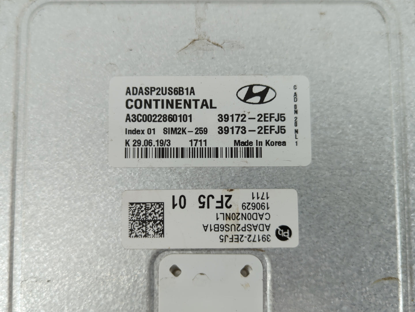 2020 Hyundai Elantra PCM Engine Control Computer ECU ECM PCU OEM P/N:39173-2EFJ5 39172-2EFJ5, 39173-2EFK5, 39172-2EFK5 Fits 