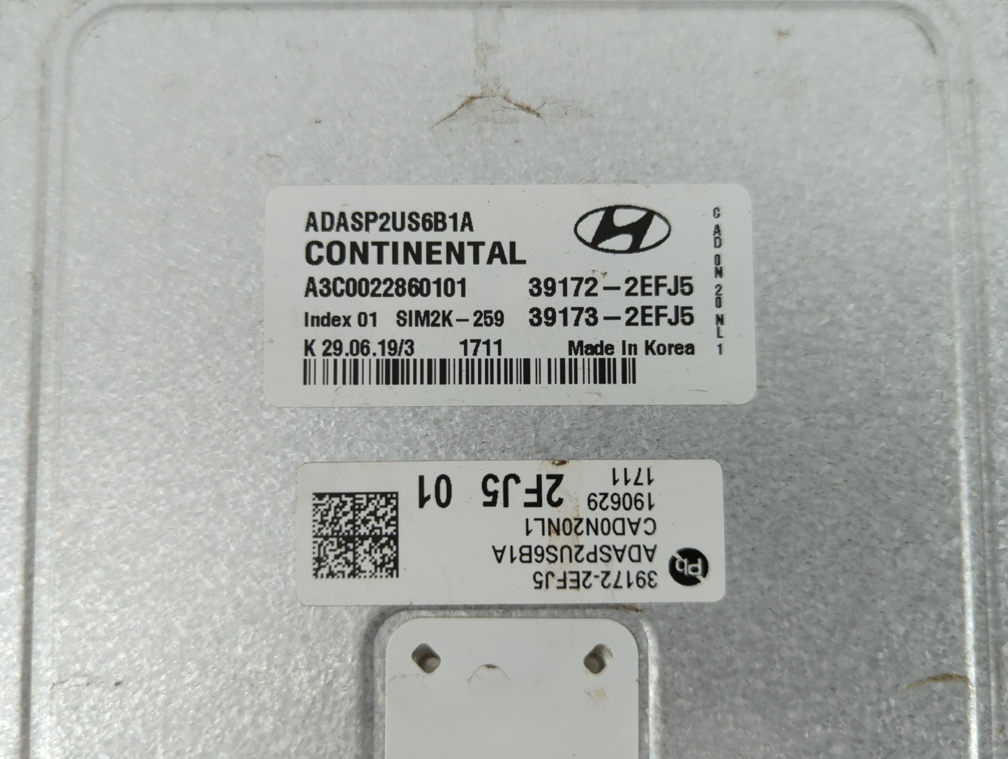 2020 Hyundai Elantra PCM Engine Control Computer ECU ECM PCU OEM P/N:39173-2EFJ5 39172-2EFJ5, 39173-2EFK5, 39172-2EFK5 Fits 