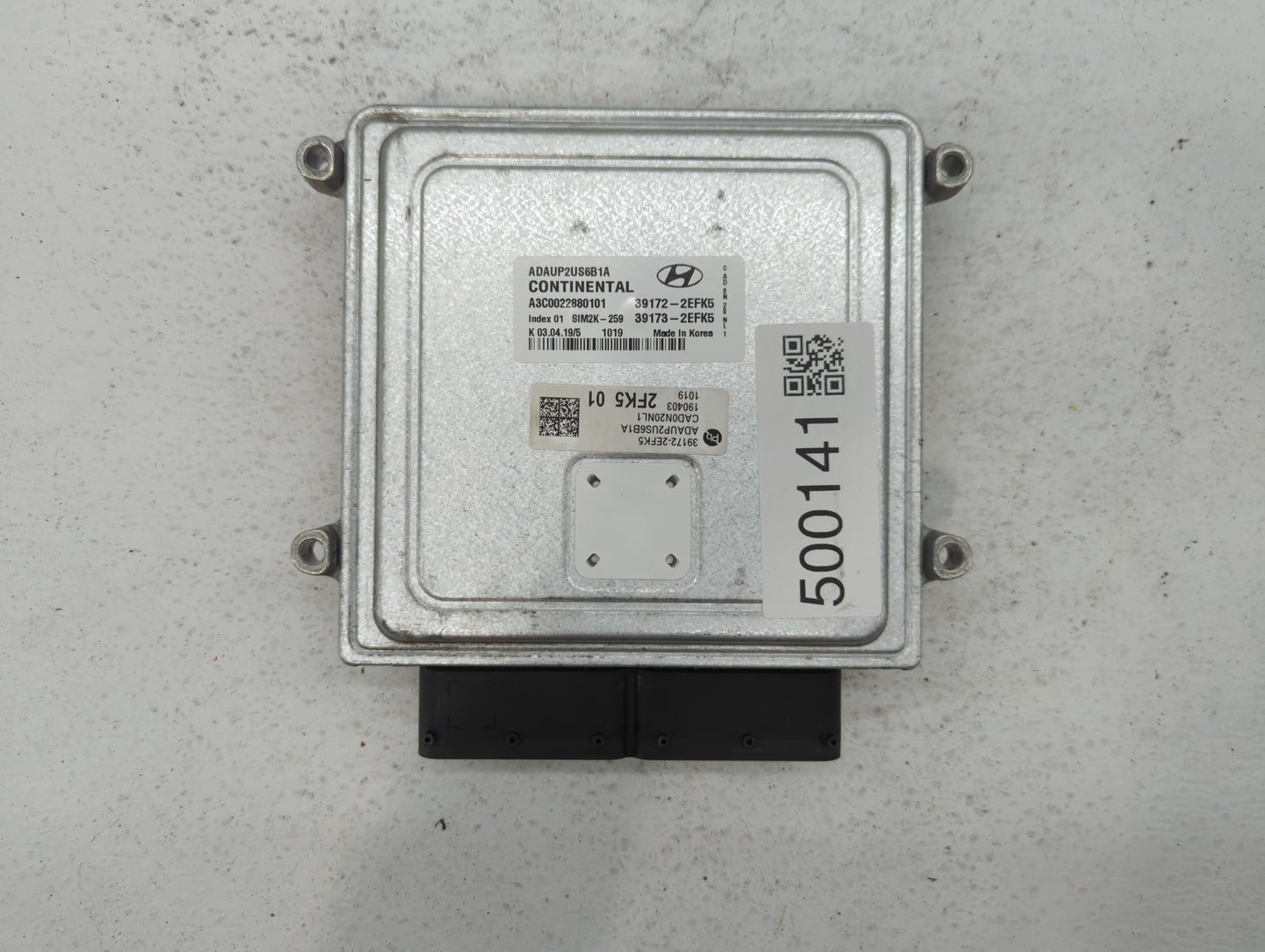 2020 Hyundai Elantra PCM Engine Control Computer ECU ECM PCU OEM P/N:39173-2EFK5 39172-2EFK5, 39173-2EFJ5, 39172-2EFJ5 Fits 