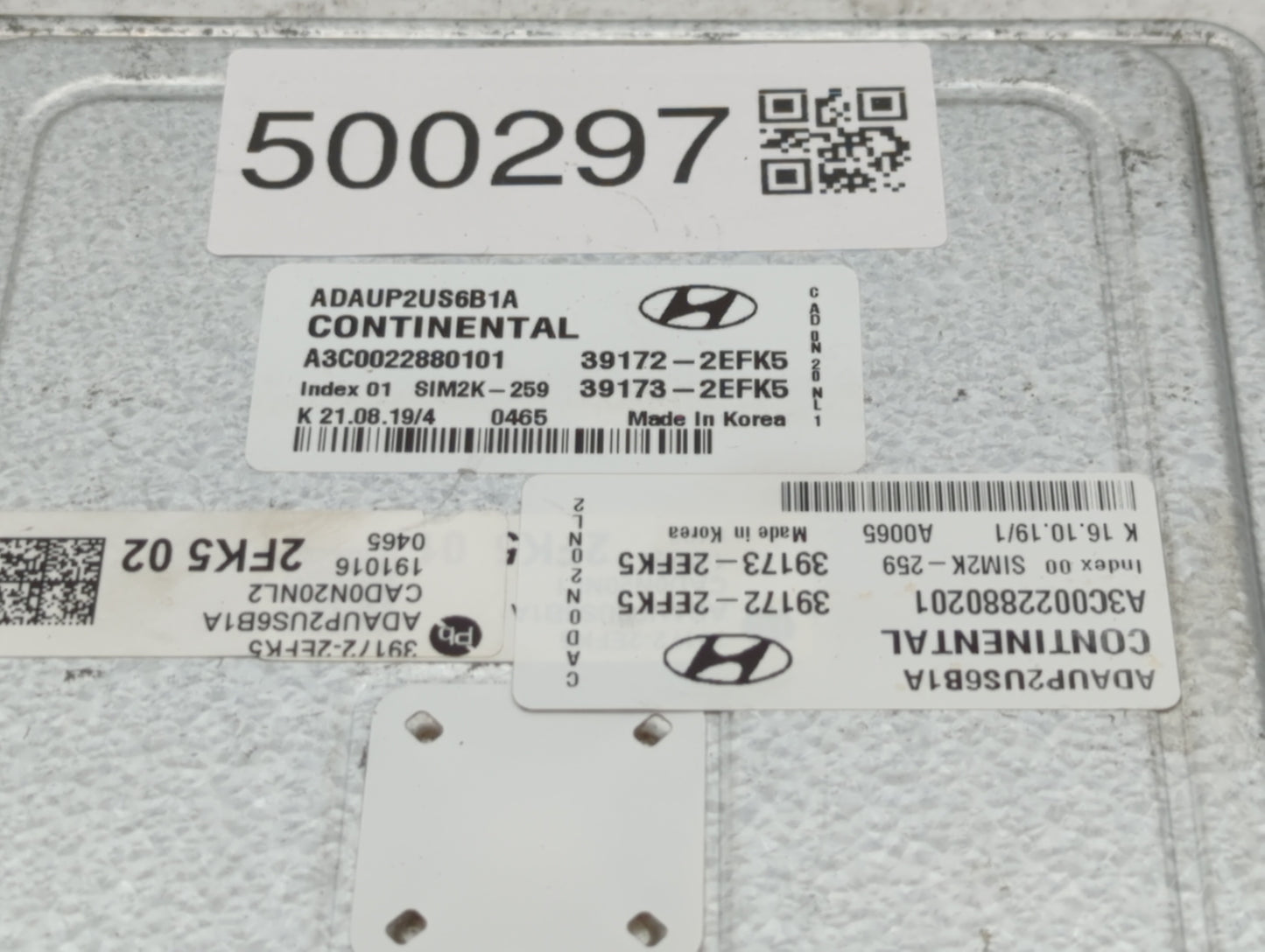 2020 Hyundai Elantra PCM Engine Control Computer ECU ECM PCU OEM P/N:39173-2EFK5 39172-2EFK5, 39173-2EFJ5, 39172-2EFJ5 Fits 