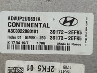 2019-2020 Hyundai Elantra PCM Engine Control Computer ECU ECM PCU OEM P/N:39172-2EFK5 Fits Fits 2019 2020 OEM Used Auto Part